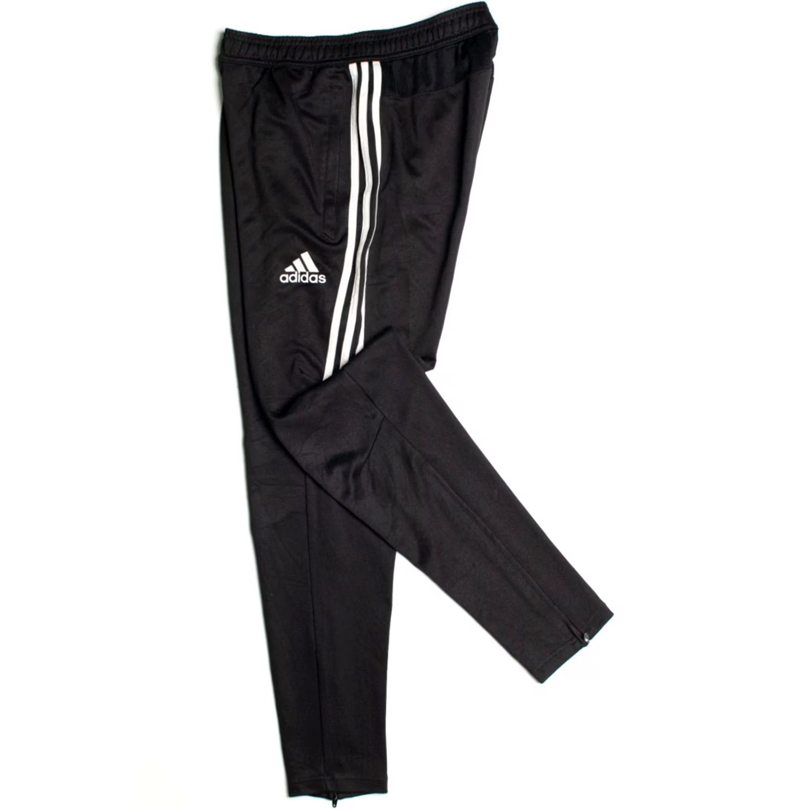 Adidas VINTAGE Adidas Track Pants Black Small 3 Stripes Joggers Athletic Wear Adidas Small Black Tracksuit Bottoms Mens Size 36R - 2 Thumbnail
