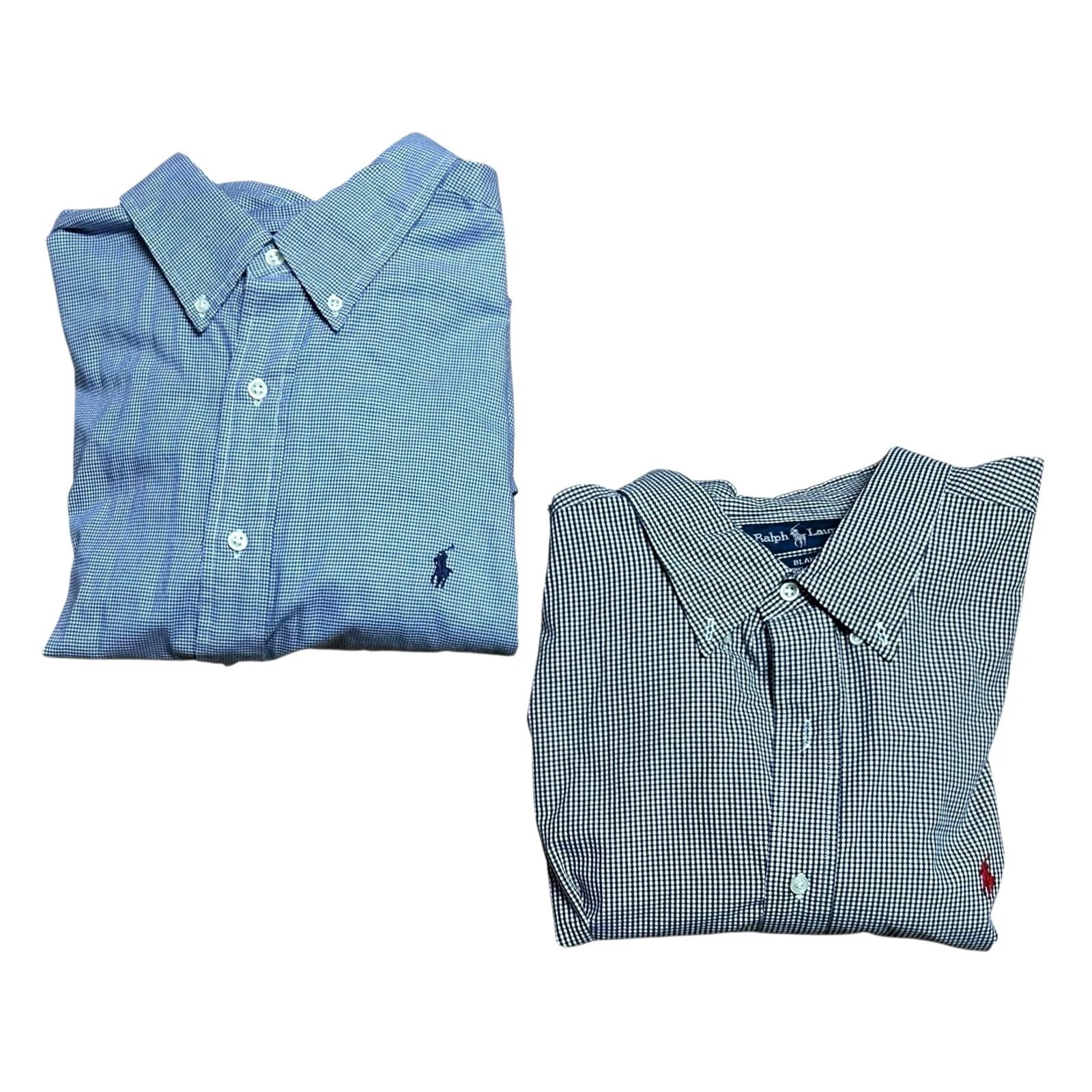 Ralph Lauren VINTAGE Ralph Lauren Blake Button-Down Shirt Men 2XL Blue Plaid Long Sleeve Lot Of 2 VTG Size US XXL / EU 58 / 5 - 2 Thumbnail