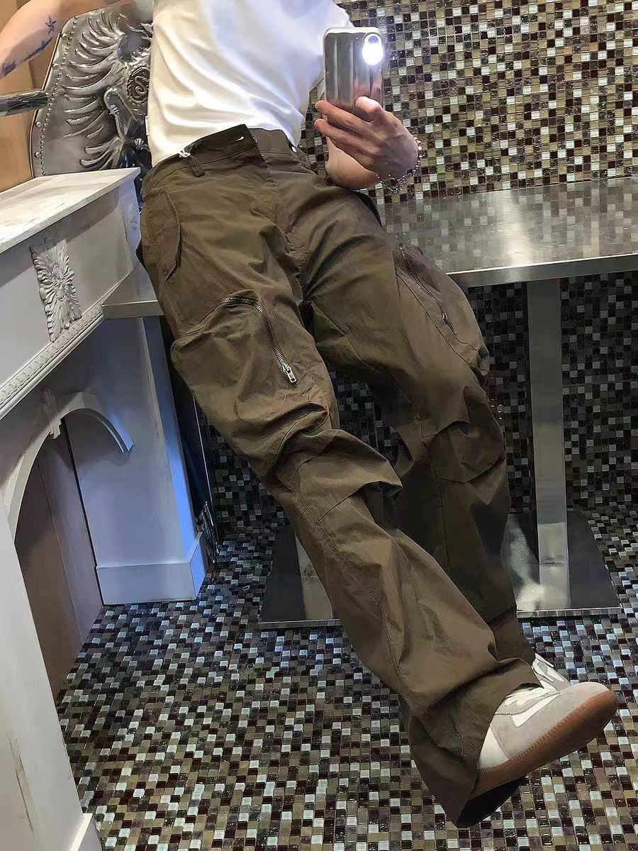 Japanese Brand × Vintage Brown Casual Baggy Work Pants Size US 32 / EU 48 - 1 Thumbnail