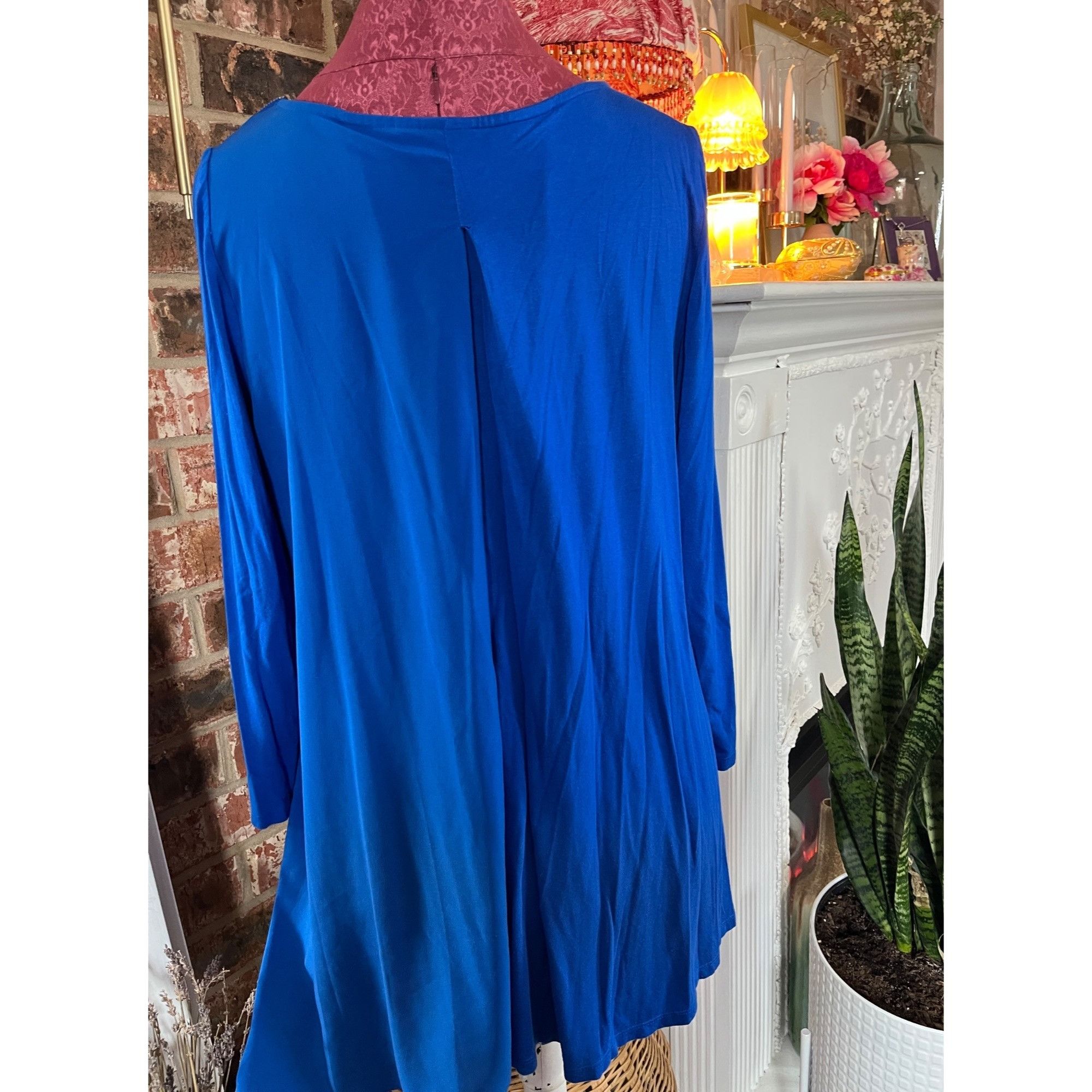 Other Rafaella Womens Royal Blue Asymmetrical Layered Tunic Top Lg Size L / US 10 / IT 46 - 6 Thumbnail