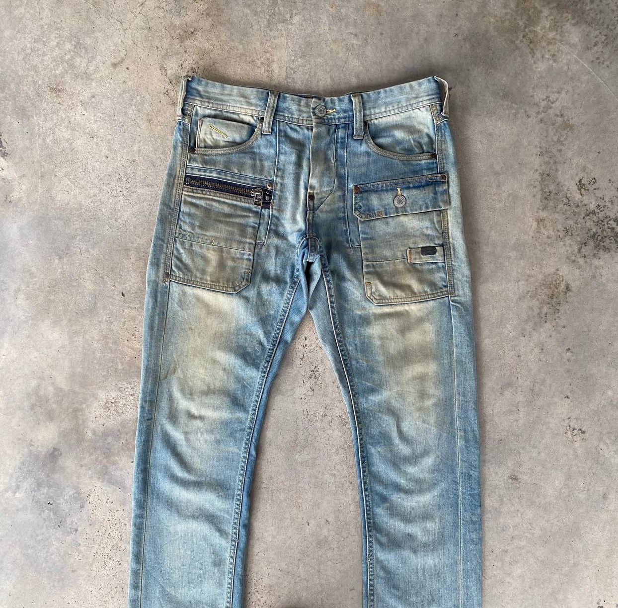 Avirex VINTAGE AVIREX BUSHPANT DENIM RUSTY WASH DIRTY STRAIGHT LEG Size US 30 / EU 46 - 3 Thumbnail