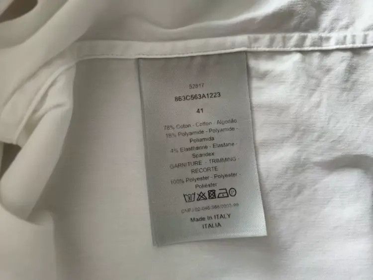 Dior Sz 41 Dior Homme Classic Logo Stitches Shirt-2505 Size US L / EU 52-54 / 3 - 7 Thumbnail