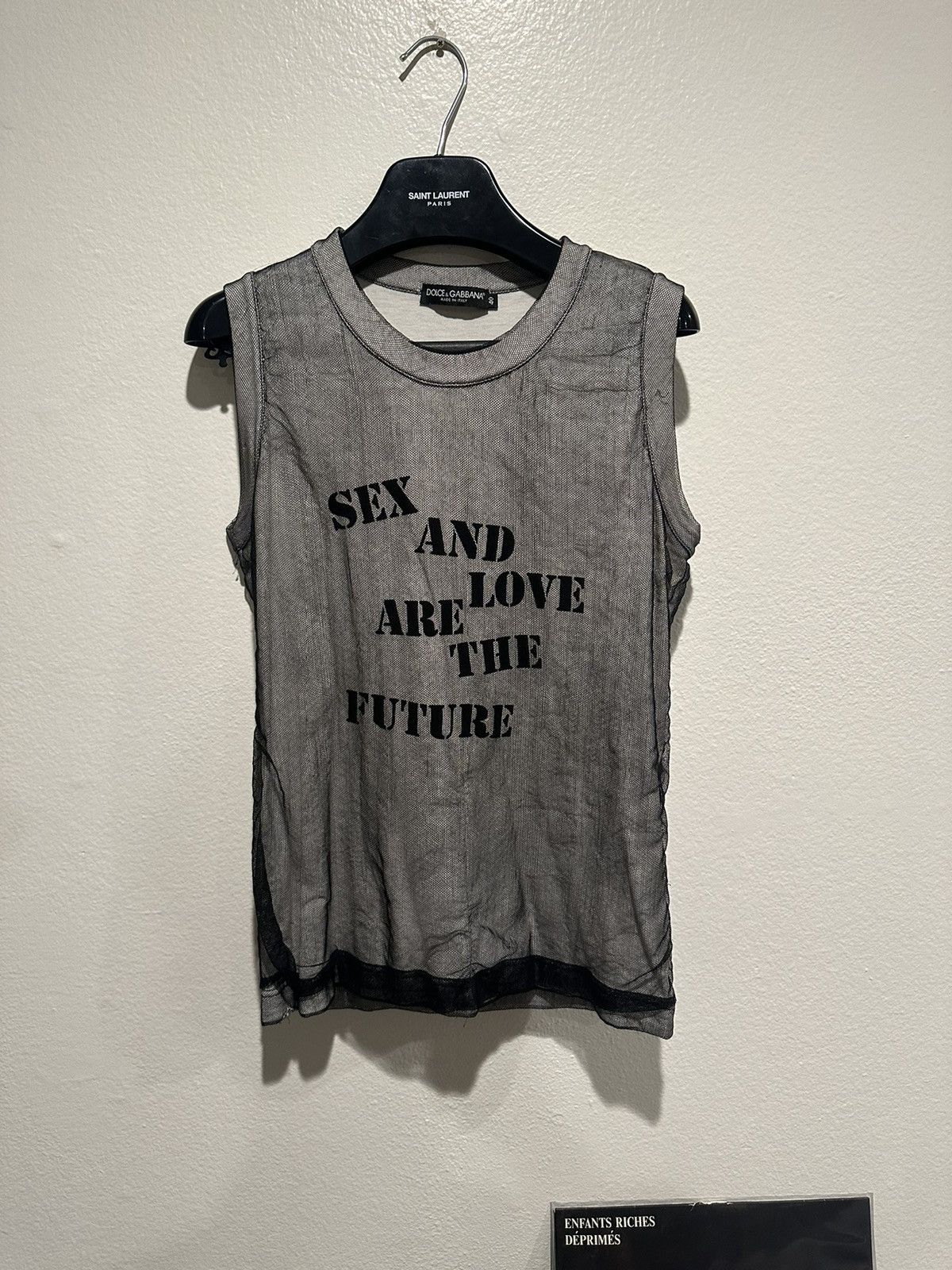D&G SS03 Sex and Love Mesh Layered Tank 40