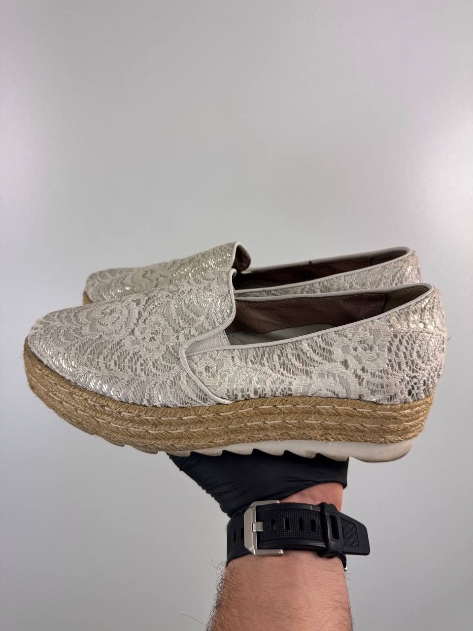 Other Donna Piu Handmade Platform Lace Espadrilles Women’s Size 36 Size US 5.5 / IT 35.5 - 6 Thumbnail