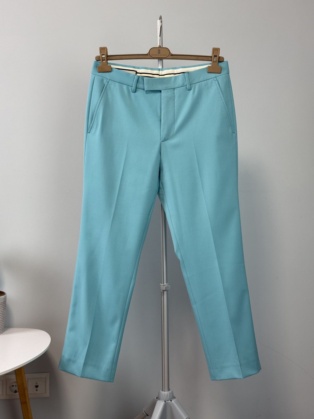 Gucci Gucci Runway Style Aqua Tailored Trousers Mens Size Small Size 44R - 2 Thumbnail