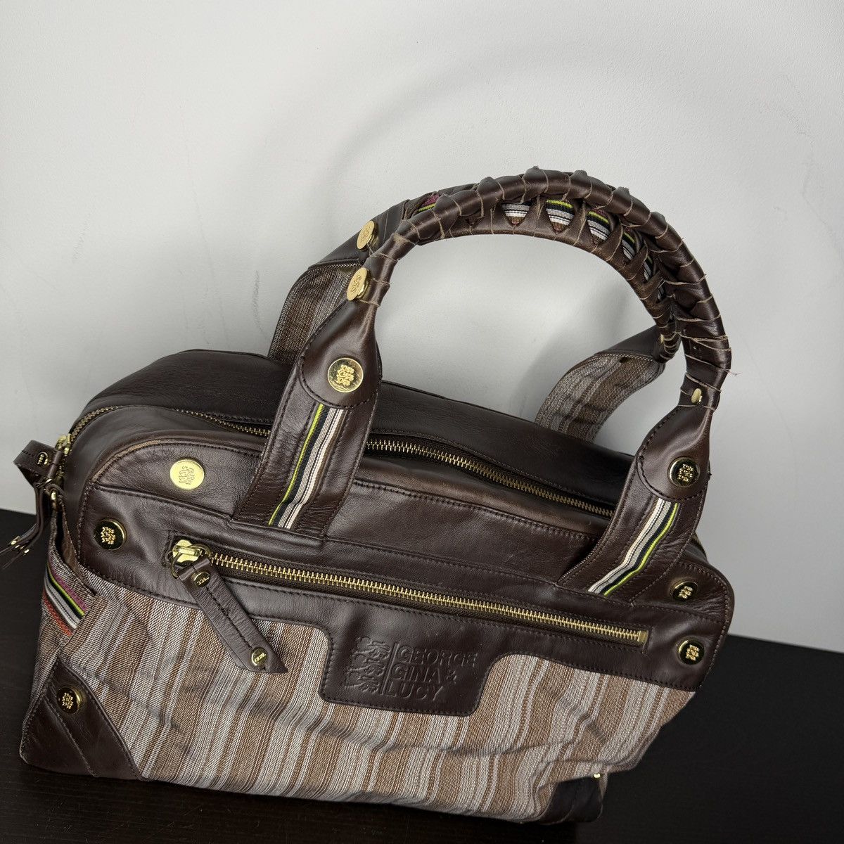George Gina & Lucy George Gina & Lucy GGL Brown Avant Garde Shoulder Hand Bag Size ONE SIZE - 4 Thumbnail