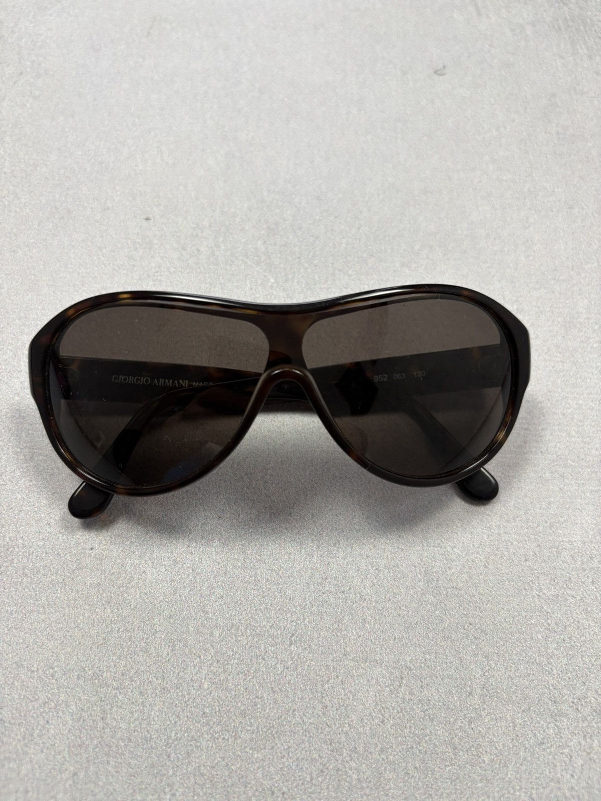 Vintage Giorgio Armani 952 063 130 Tortoise Brown Sunglasses