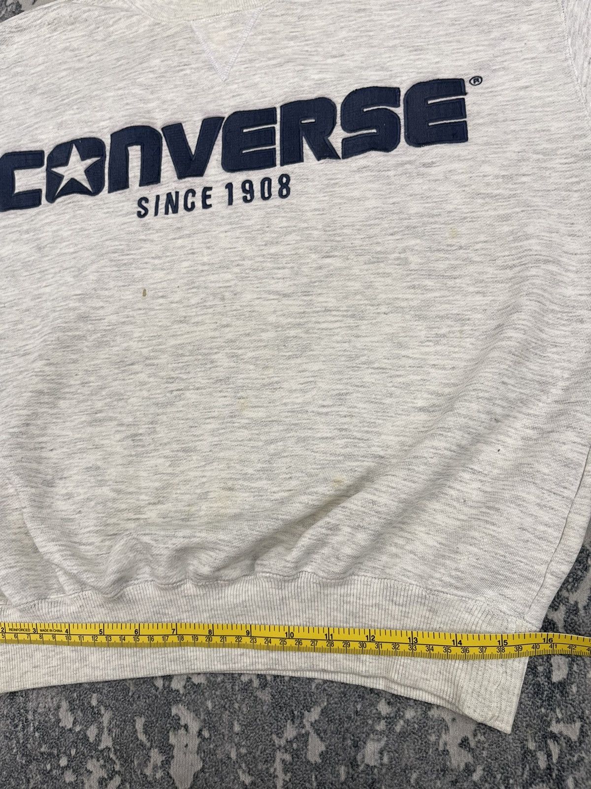 Converse Vintage Converse Big Logo Spellout Embroidery Sweatshirt Size US L / EU 52-54 / 3 - 12 Thumbnail