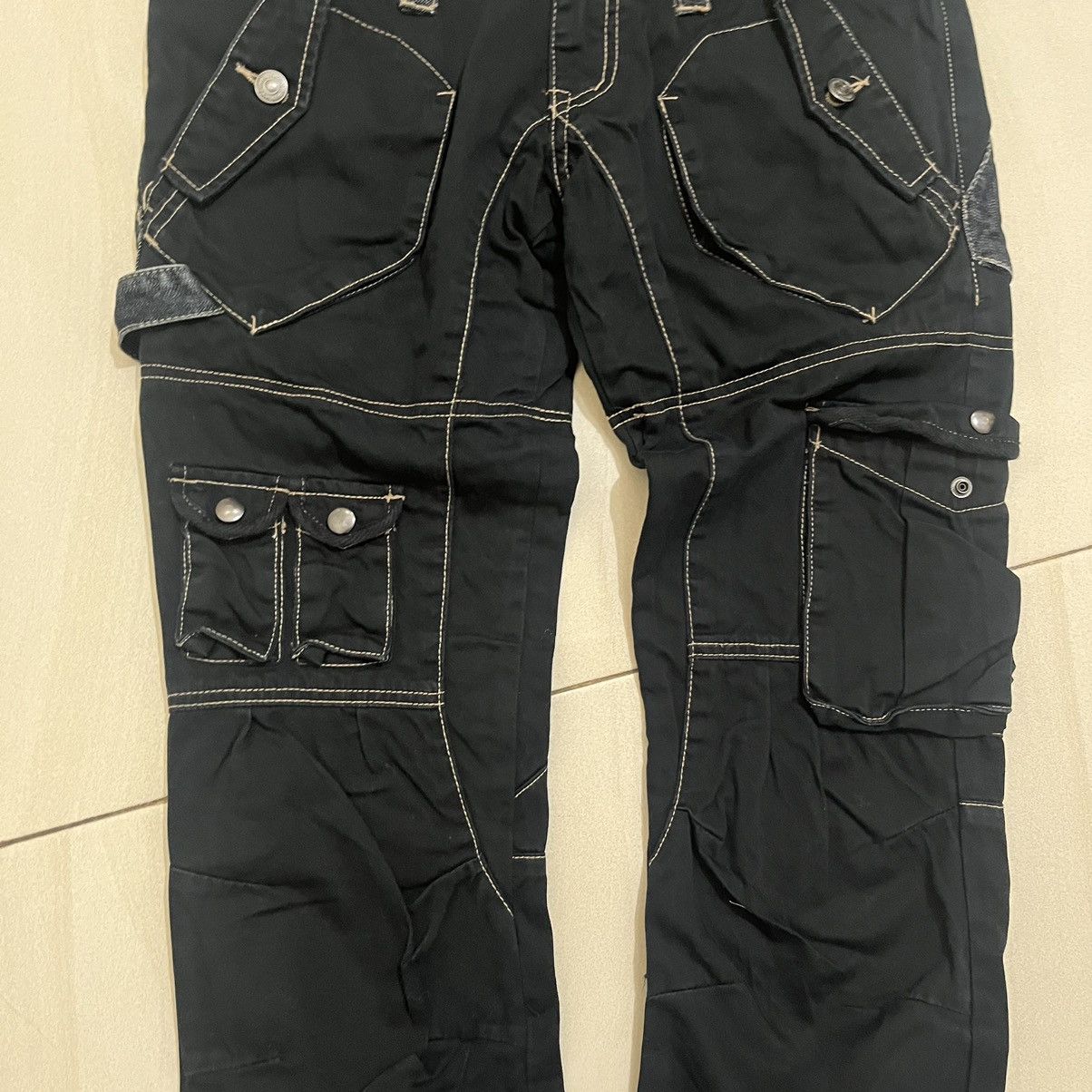 PPFM PPFM Double Waist Cargo Multipocket Long Pants Japan Made Size US 33 - 3 Thumbnail