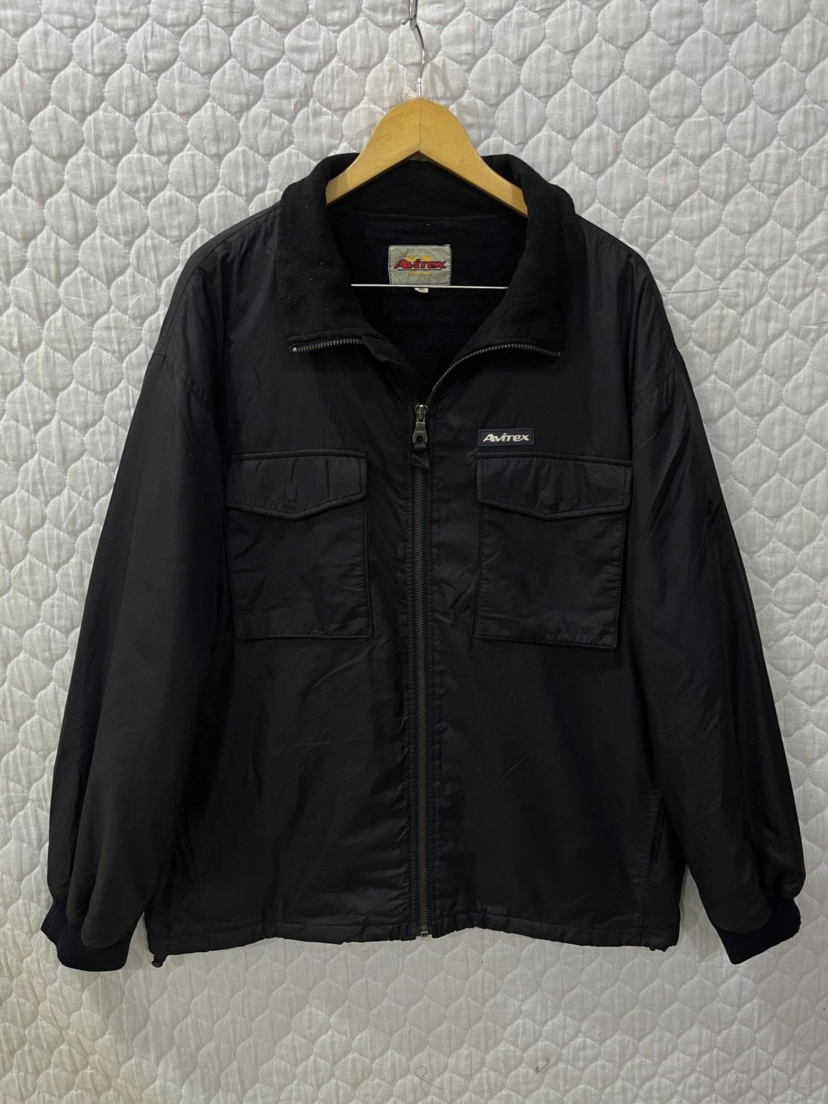 Avirex 🔥🔥🔥STEALS AVIREX 4 POCKET BLACK ZIPPER JACKET Size US XL / EU 56 / 4 - 1 Thumbnail