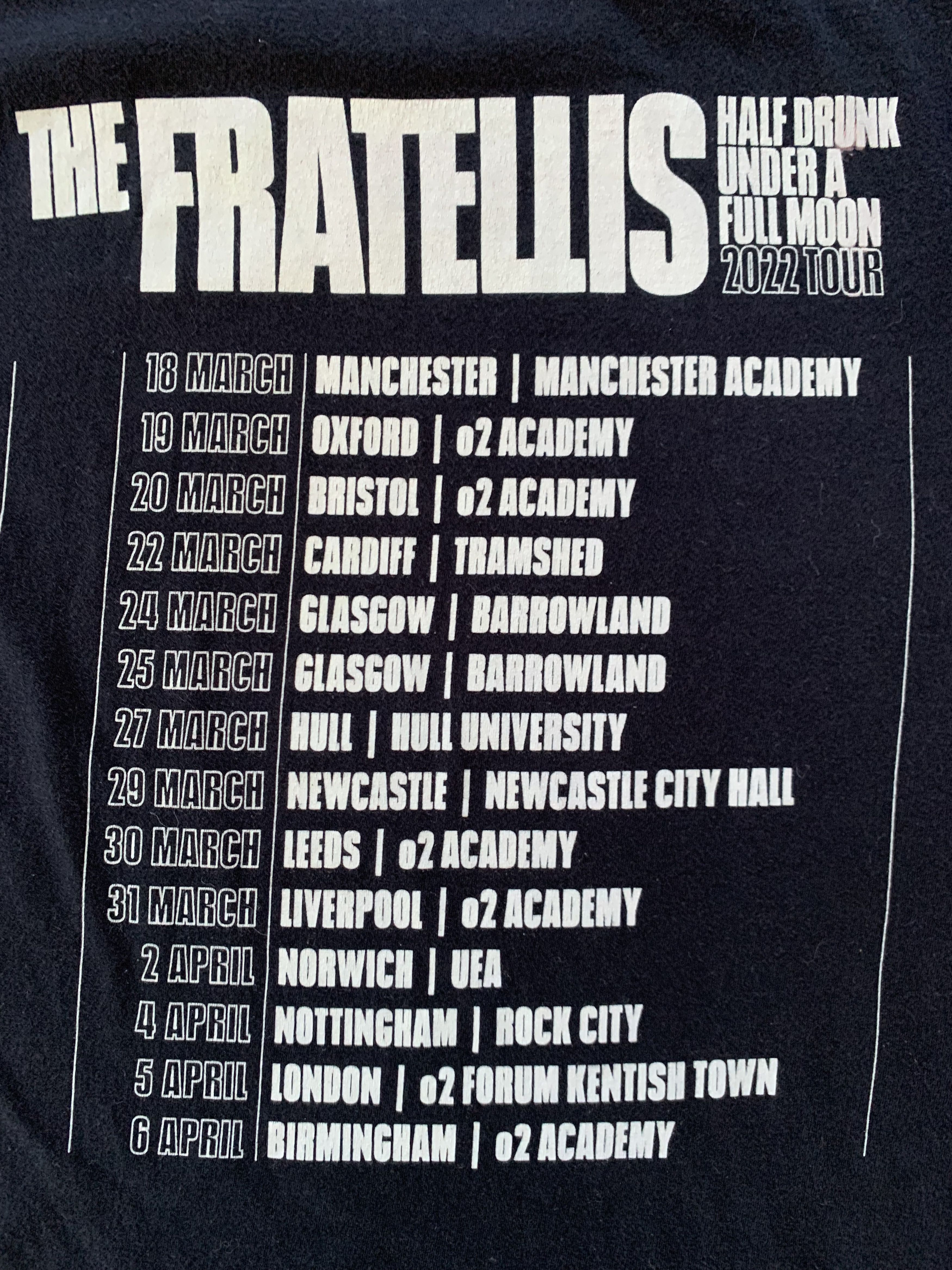 Band Tees The Fratellis - Half Drunk Under A Full Moon T Shirt Size US L / EU 52-54 / 3 - 7 Thumbnail