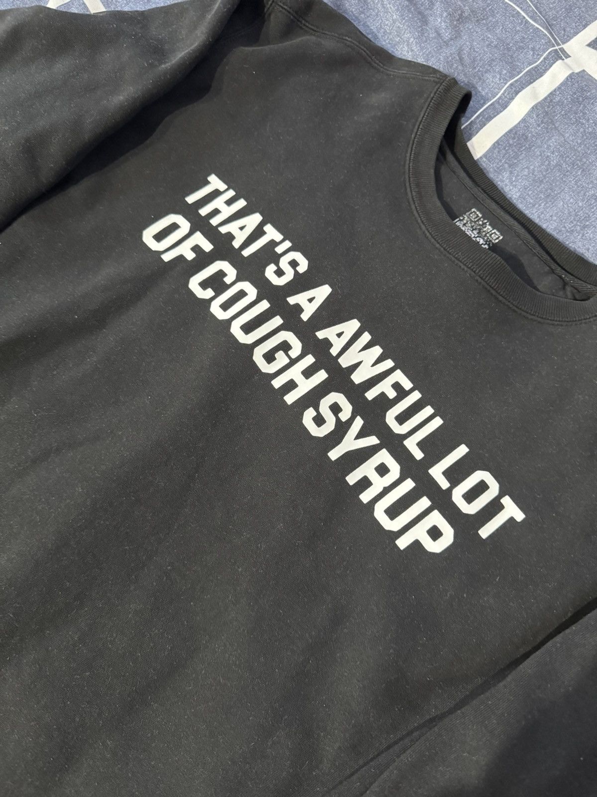 Awful Lot of Cough Syrup Awful Lot of Cough Syrup Black Sweater Size US XL / EU 56 / 4 - 3 Thumbnail