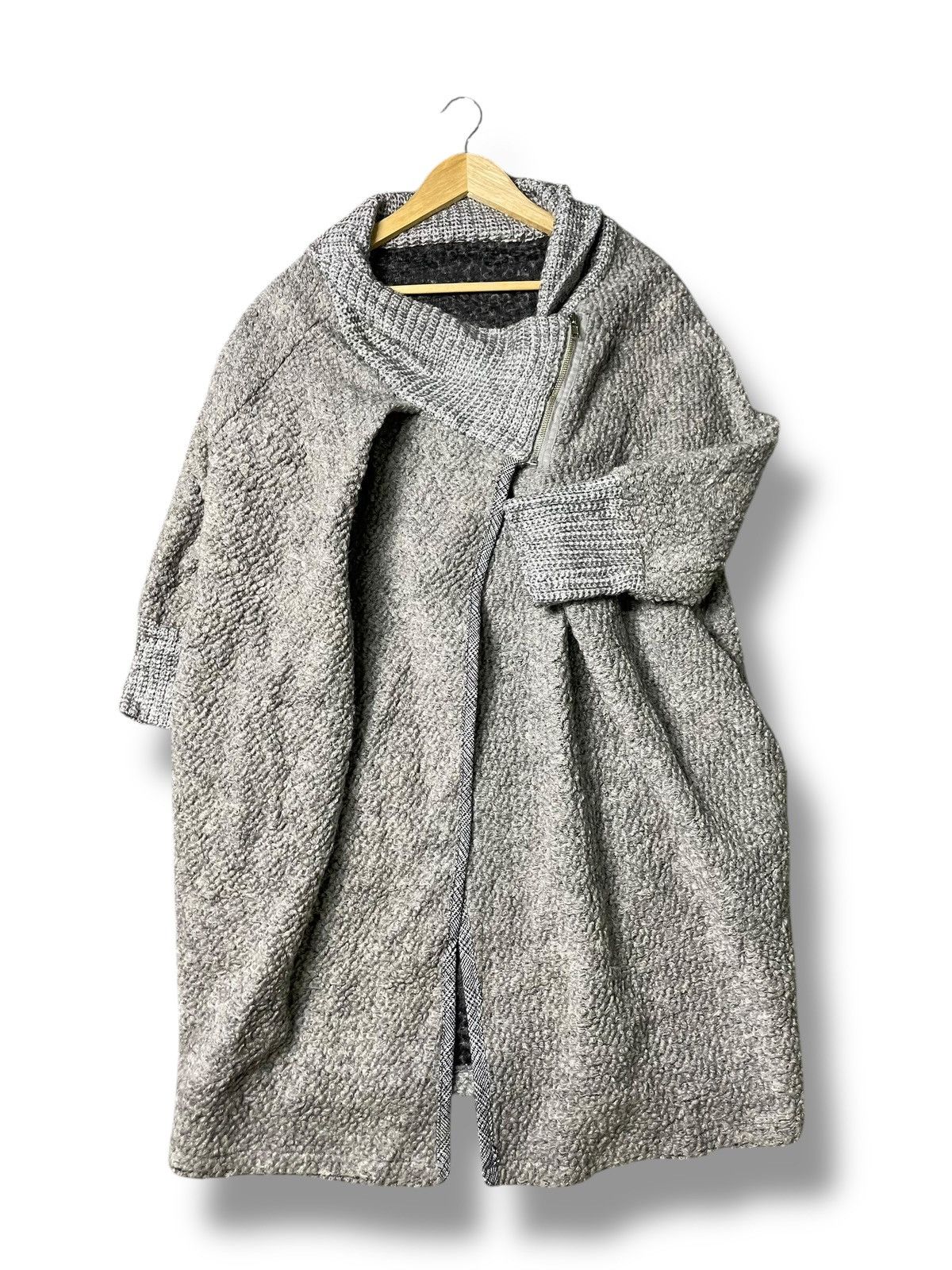 Japanese Brand × Vintage Japanese Brand Knit-Wool Long Coat (74) Size US M / EU 48-50 / 2 - 1 Thumbnail