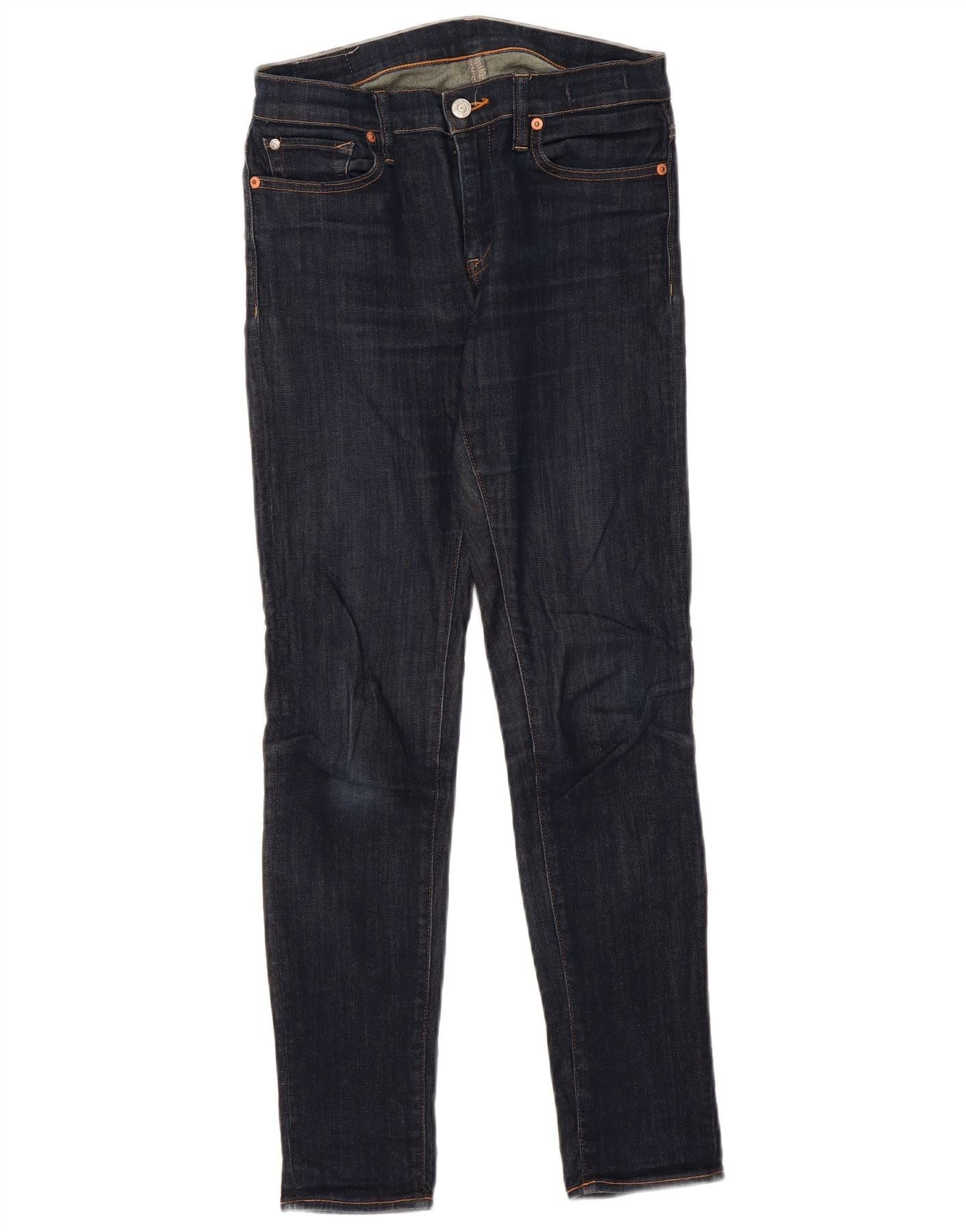 Ralph Lauren Womens Super Skinny Jeans W28 L29 Navy Blue Cotton Size 24" / US 00 / IT 34 - 1 Thumbnail