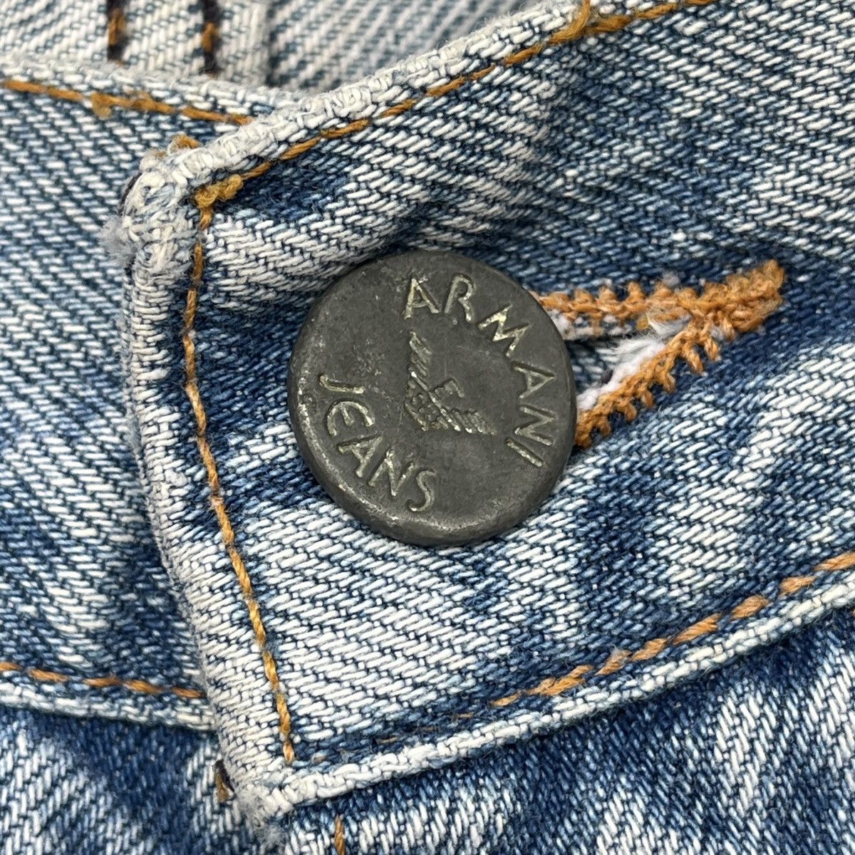 Armani VINTAGE ARMANI JEANS ITALY BAGGY LOOSE BLUE DENIM Size US 36 / EU 52 - 15 Thumbnail
