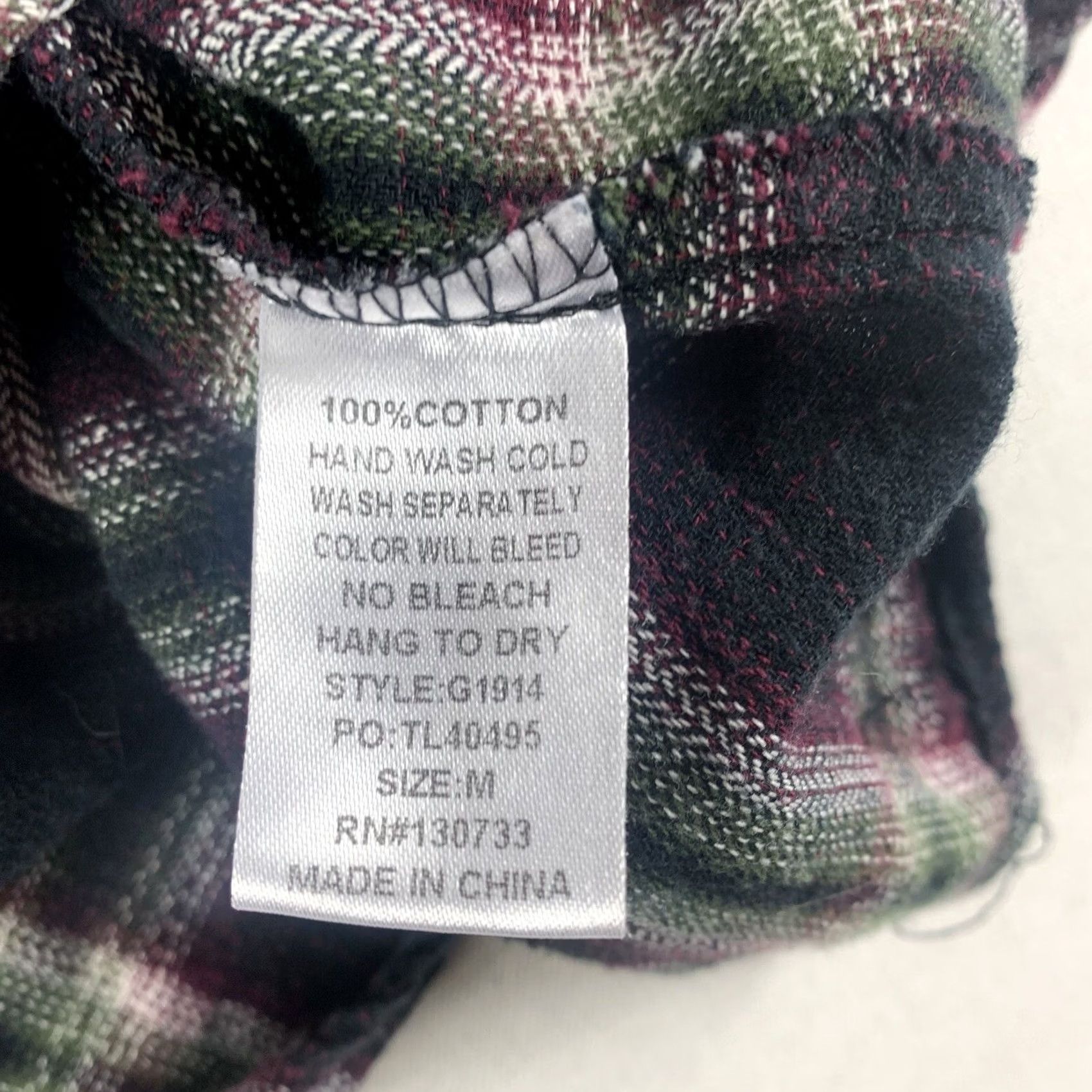 Vintage UMGEE Sweater Hooded Womens Medium Black Burgundy Plaid Cotton Long Sleeve Size M / US 6-8 / IT 42-44 - 6 Thumbnail