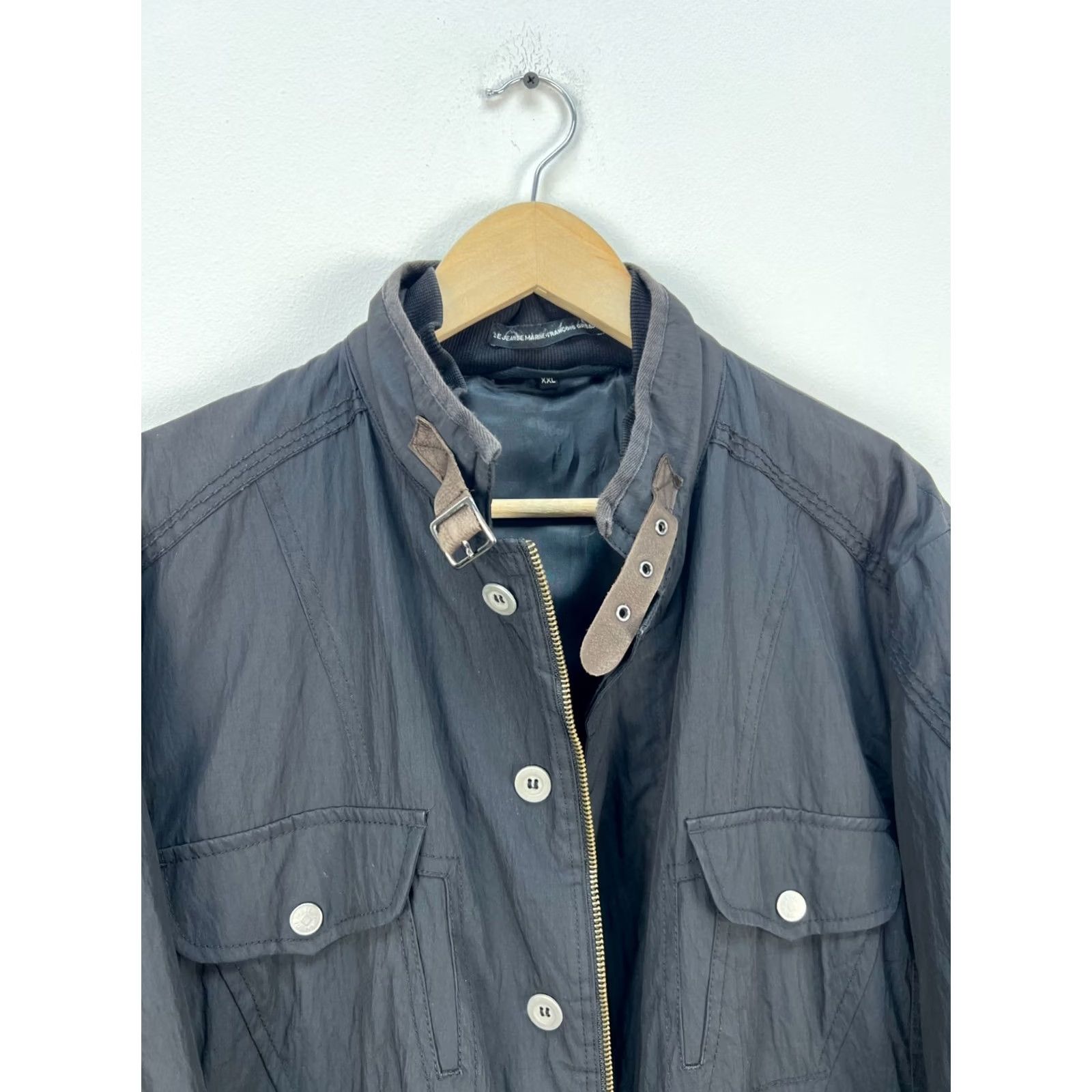 Vintage VINTAGE Le Jean de Marithe Francois Girbaud Jacket Men XL Black Logo Patch 90s Coat Jacket Size US 36 / EU 52 - 4 Thumbnail