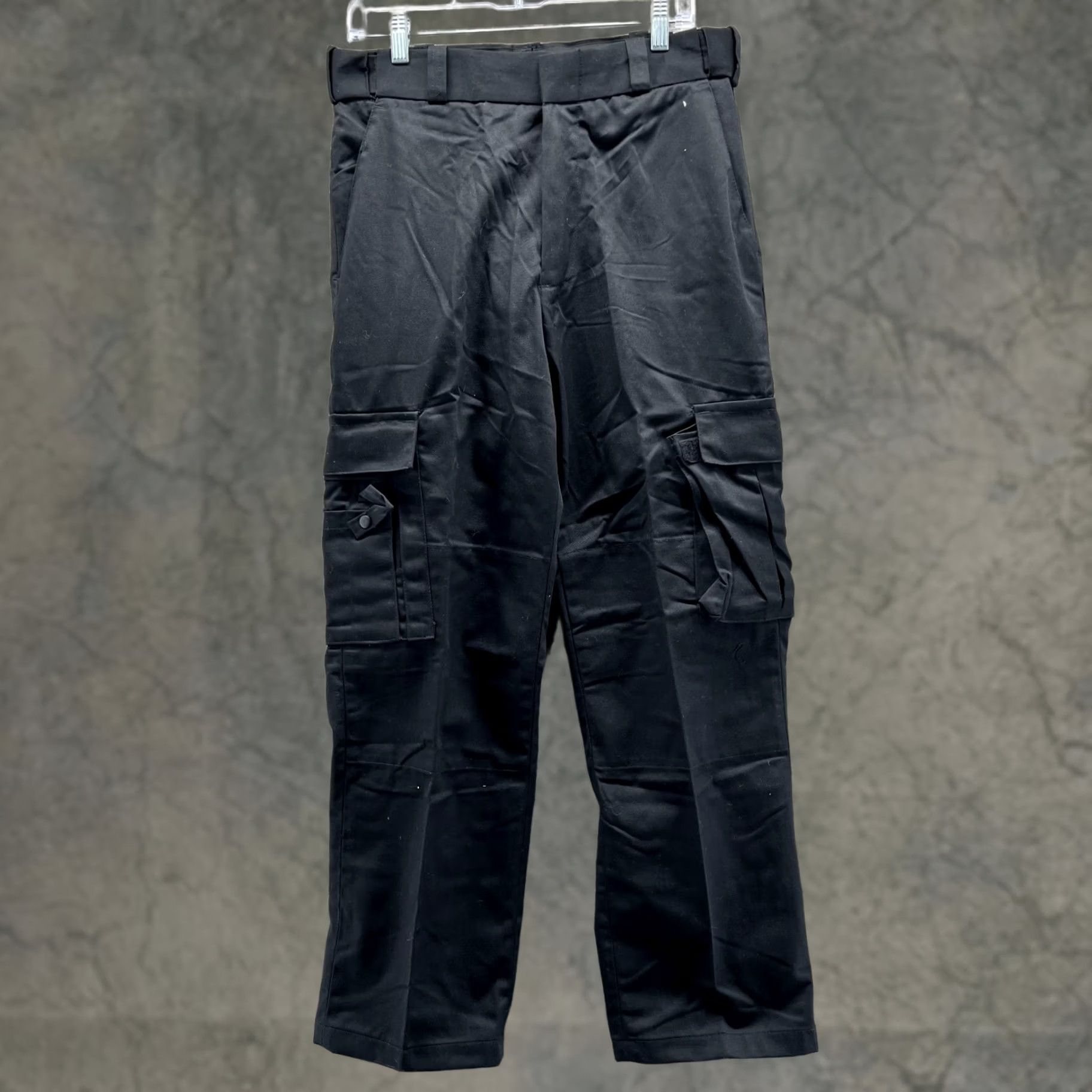 Vintage Tact Squad Pants Men 28 Reg Adult Black Polyester Cargo Pocket Casual Police Cargo Pants Men Regular 28 Black Size US 28 / EU 44 - 1 Thumbnail