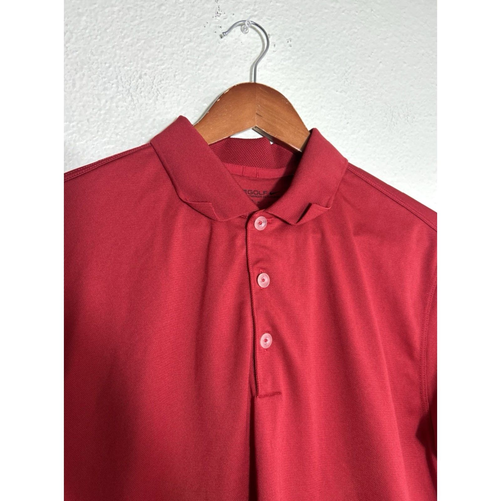 Nike Nike Golf Dri Fit Mens Medium Red Polo Shirt Short Sleeve Pullover Size US M / EU 48-50 / 2 - 3 Thumbnail