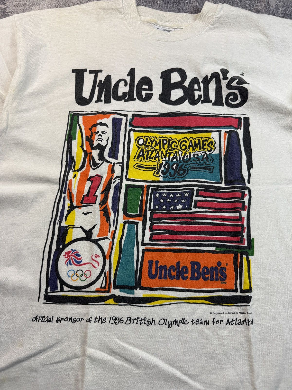 USA Olympics RARE Vintage 1996 Atlanta Olympics x Uncle Ben’s Promo Tee Size US XL / EU 56 / 4 - 2 Thumbnail