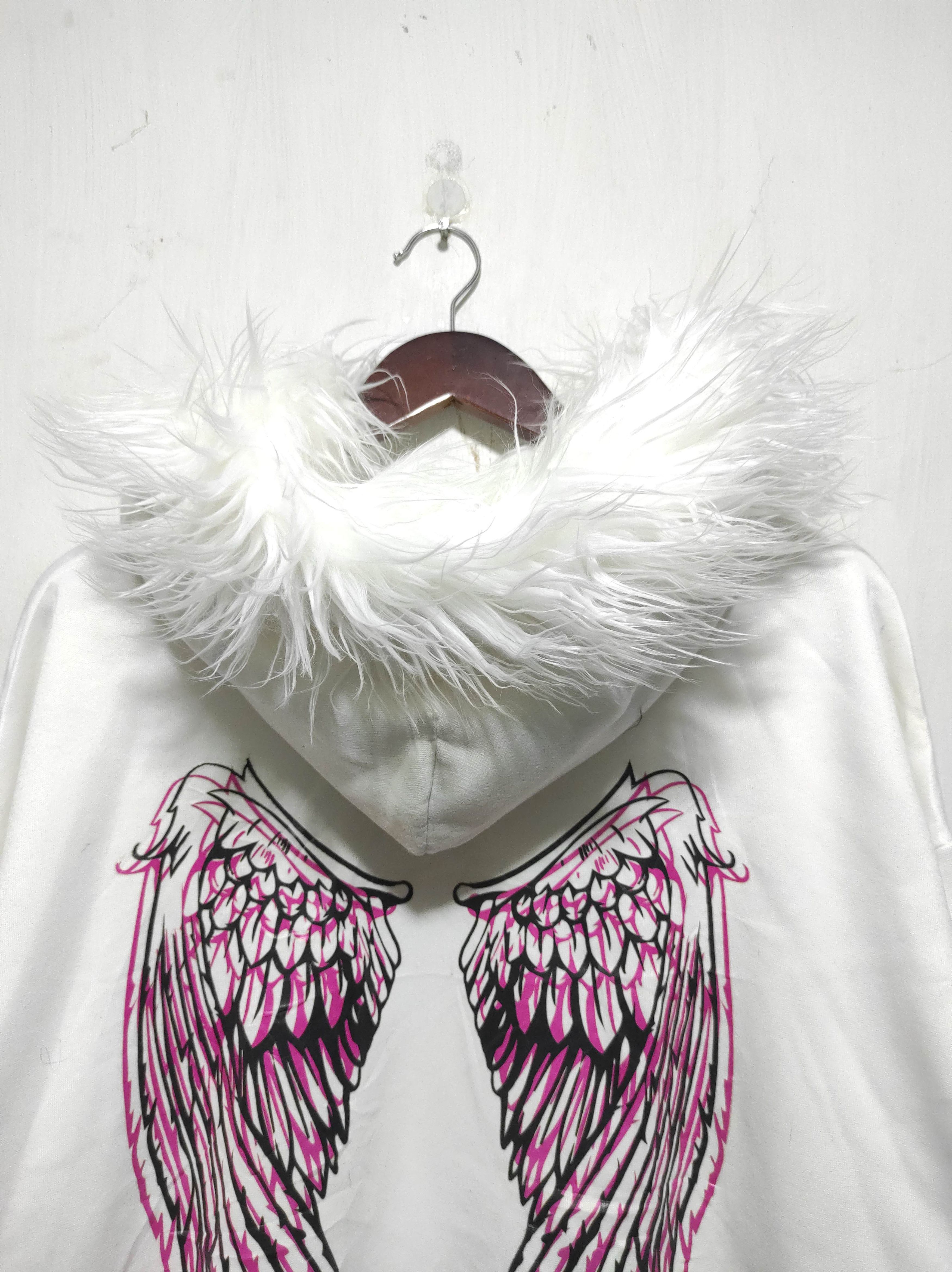 Japanese Brand Shein Wings Fur Hoodie IfSixWasNine LGB style Size US XL / EU 56 / 4 - 14 Thumbnail