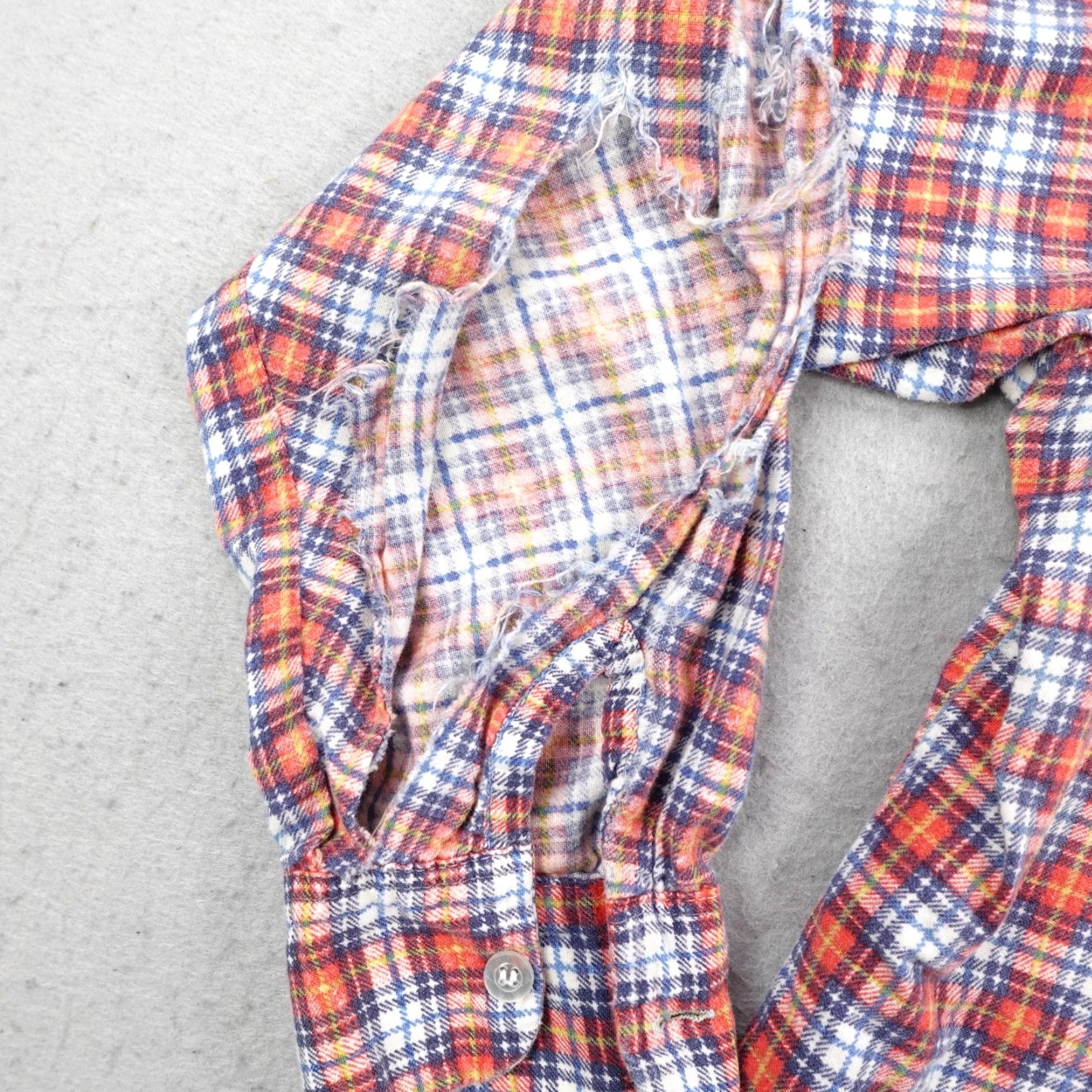 Sears VINTAGE Sears Kings Road Shirt Men M Red Plaid Flannel Button Up 70s Grunge - Cotton Pocketed Size US M / EU 48-50 / 2 - 4 Thumbnail