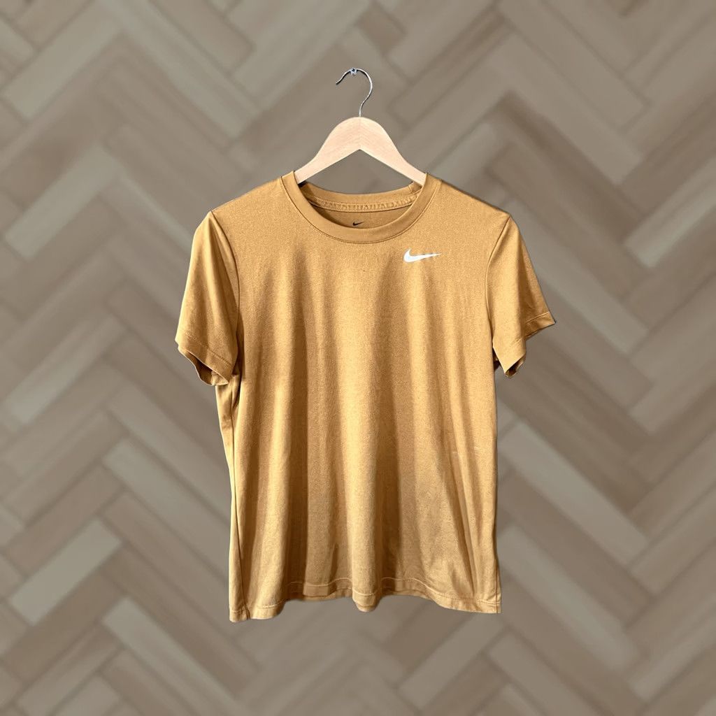 Nike Nike Yellow Dri-Fit Athletic Short Sleeve T-shirt Size Large Men’s Size US L / EU 52-54 / 3 - 1 Thumbnail