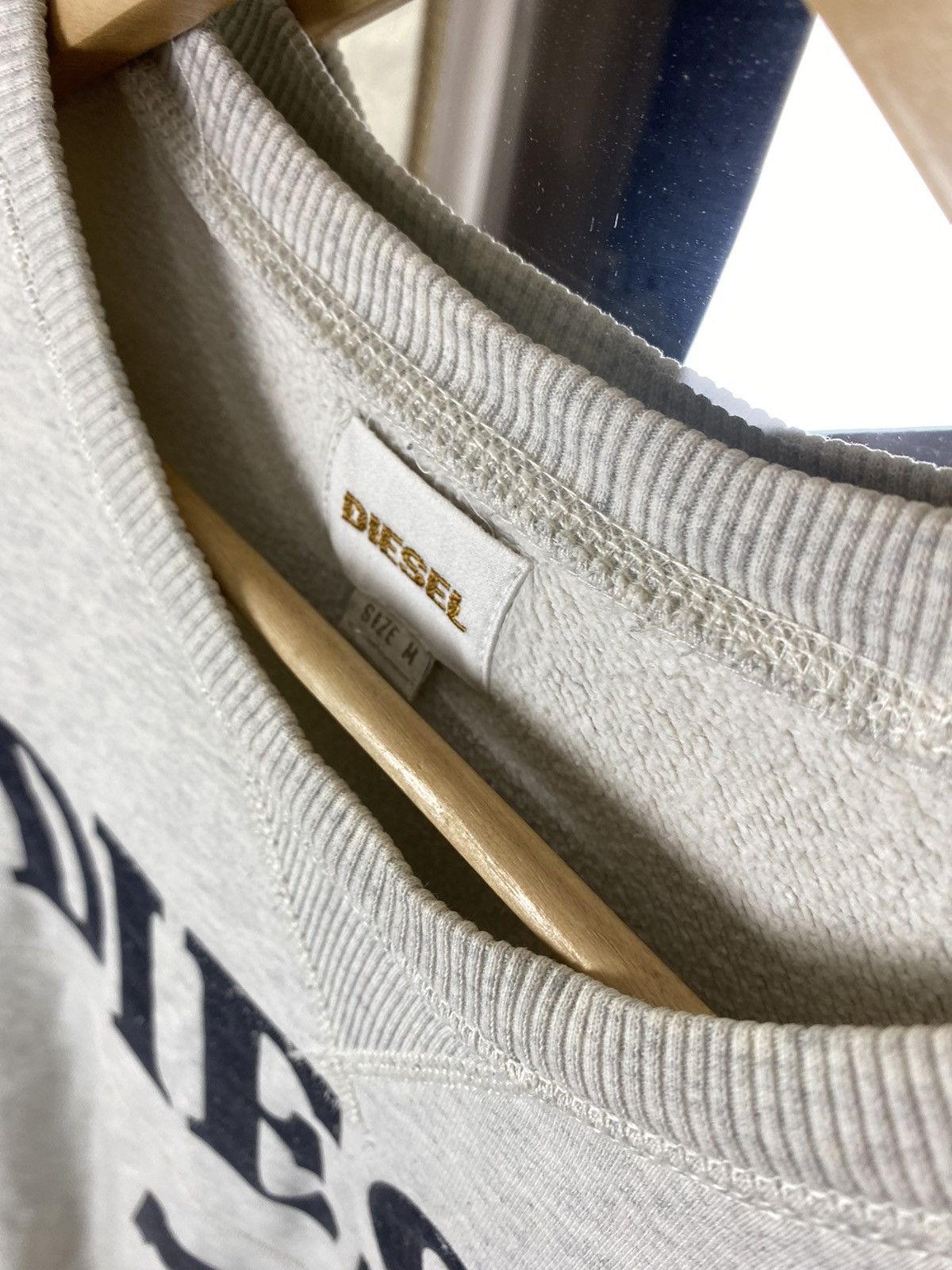Diesel DIESEL Vintage-Look 78 Logo Grey Sweats Size US M / EU 48-50 / 2 - 3 Thumbnail