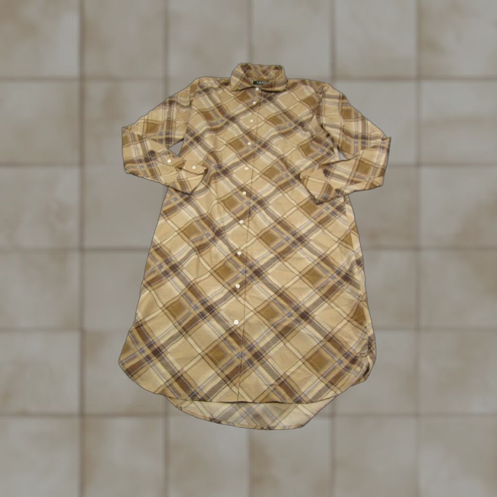 Ralph Lauren Ralph Lauren Shirt Dress Women 8 Yellow Plaid Button Front Long Sleeve LRL Shirt Dress Womens 8 Yellow Plaid Button Front Long Sleeve LRL Size M / US 6-8 / IT 42-44 - 1 Thumbnail