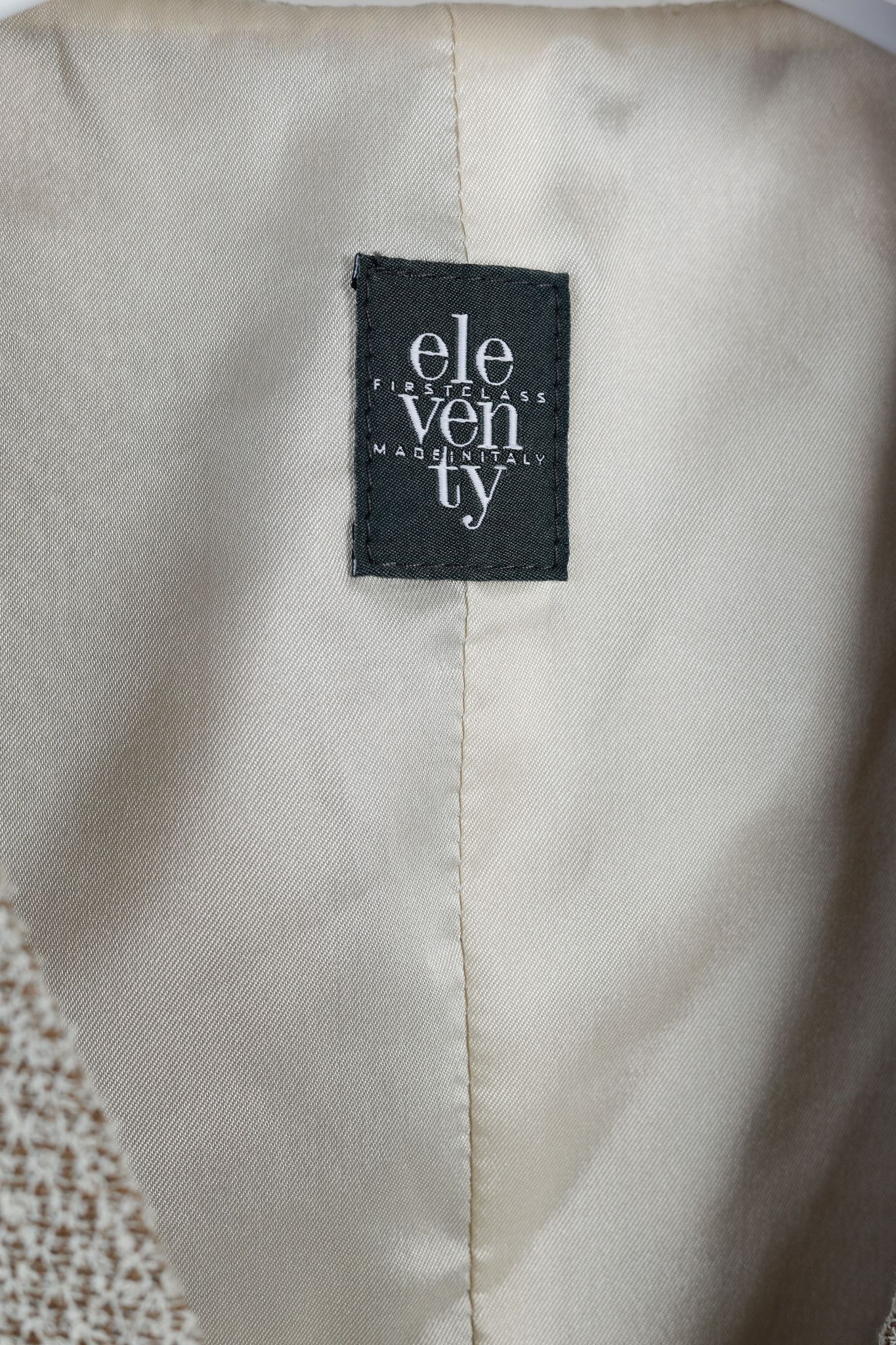 Eleventy Eleventy Brown Cotton-Blend Tweed Double-Breasted Vest Size L / US 10 / IT 46 - 4 Thumbnail