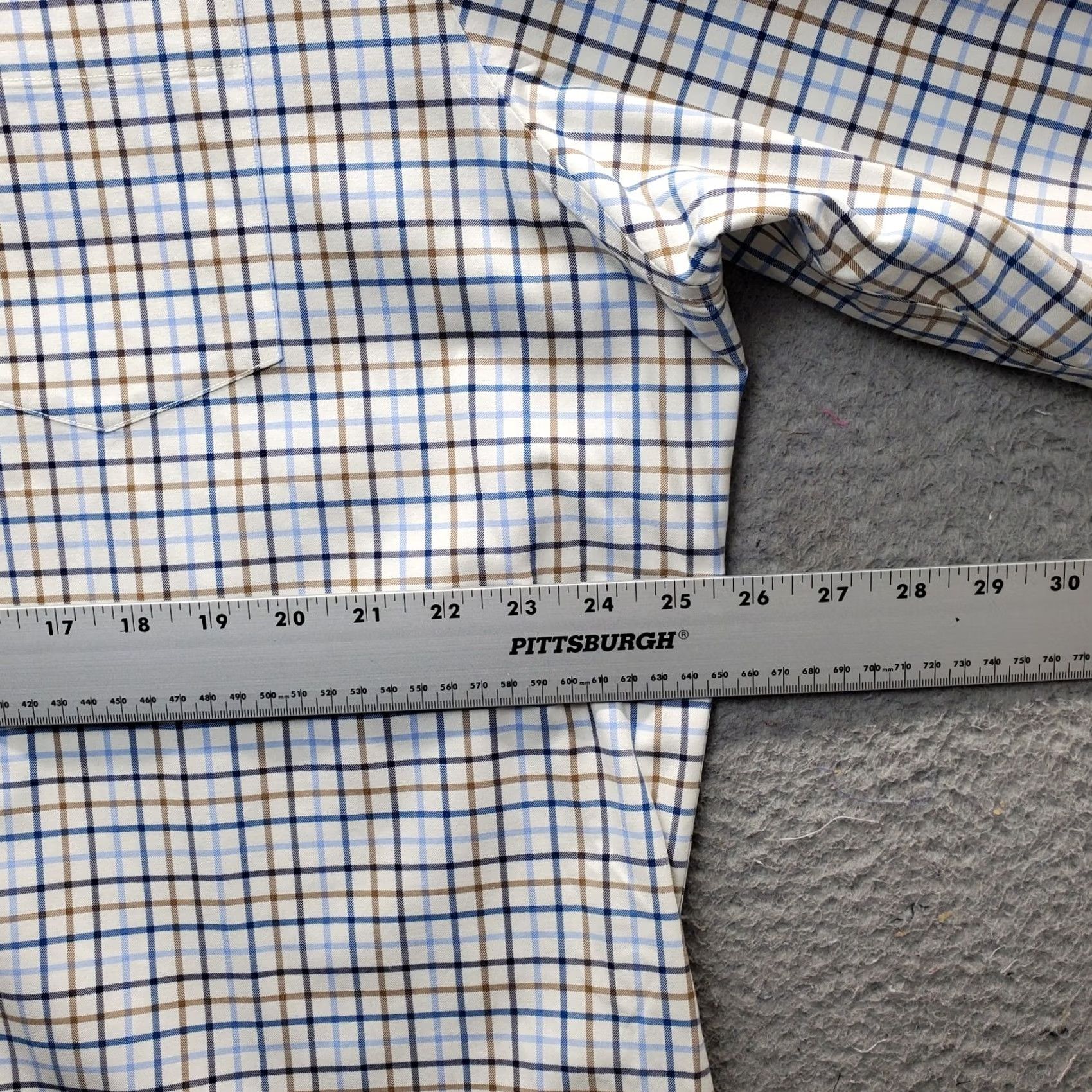 Lands' End Lands' End Mens XL Dress Shirt Multicolor Gingham No Iron Button-Down Classic Fit Shirt Mens XL Lands' End Women's? Size 46R - 4 Thumbnail