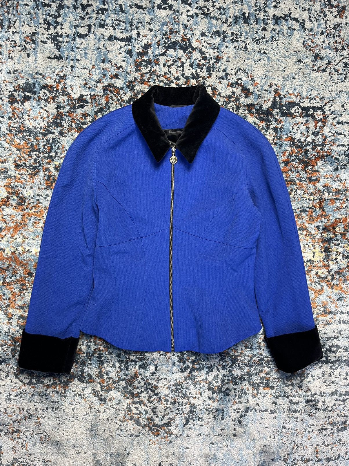 MCM × Vintage Vintage 80s MCM velvet elements blazer avant-garde design Size M / US 6-8 / IT 42-44 - 2 Thumbnail
