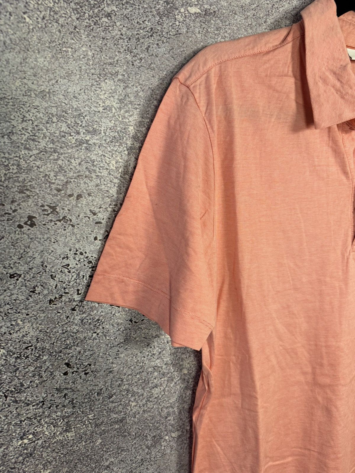 SPOKE Spoke London Polo Shirt Mens Rose Collar Stripes M size Size US M / EU 48-50 / 2 - 5 Thumbnail