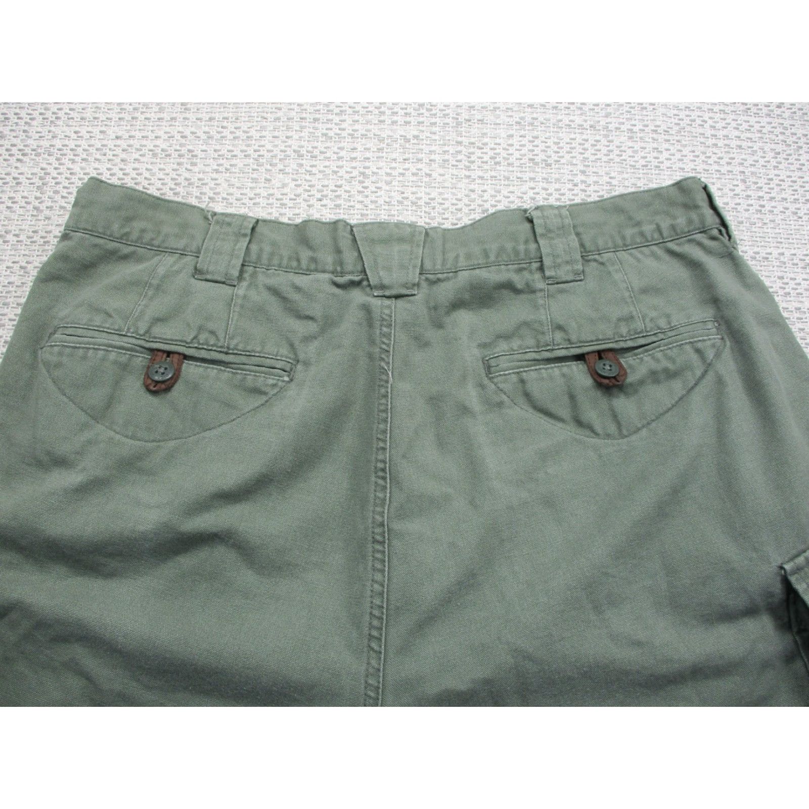 Vintage VINTAGE Dick Idol Relaxed Cargo Shirt Mens 36 Hunting Hiking Outdoors Green Cotton Canvas Pocket Cargo Mens Size US M / EU 48-50 / 2 - 4 Thumbnail