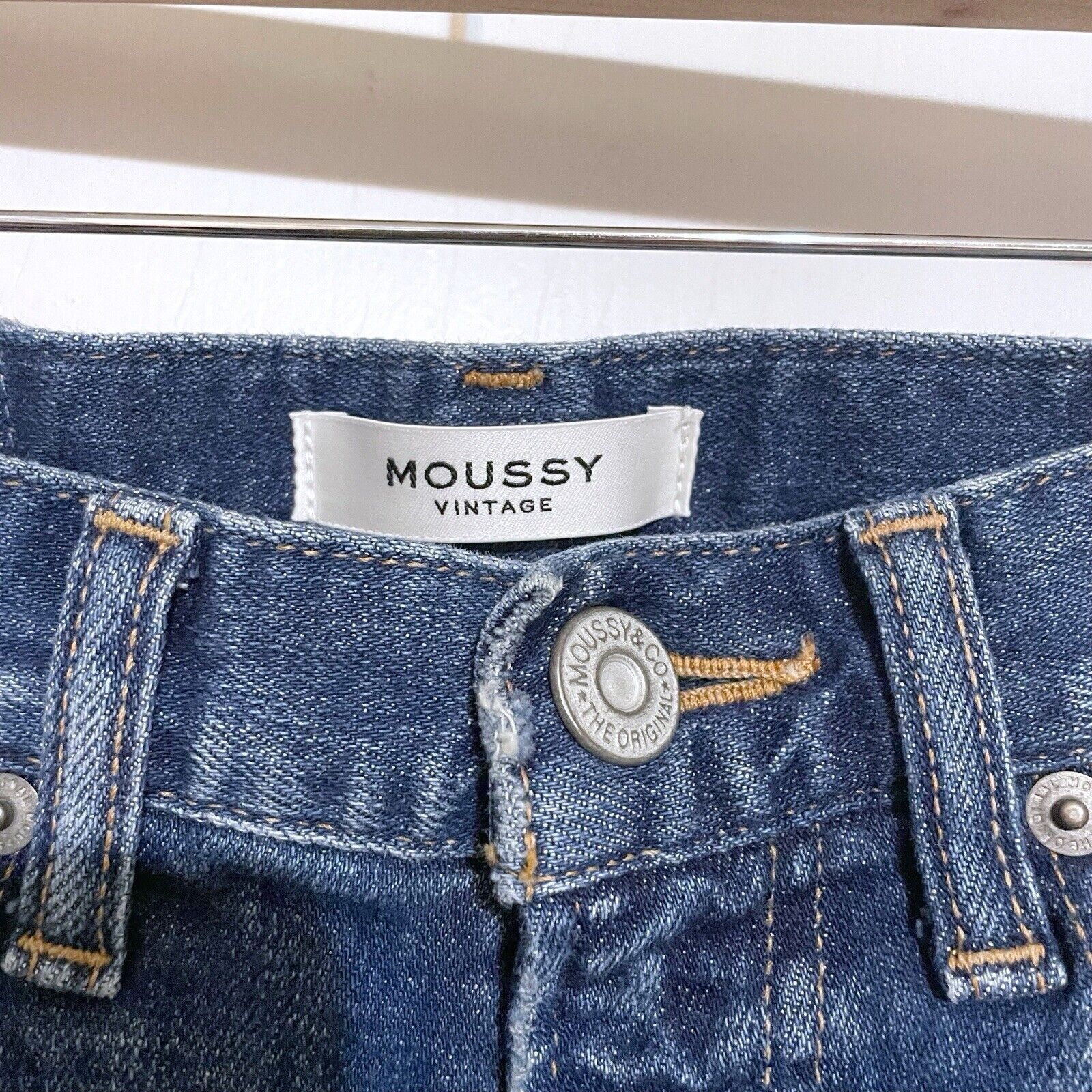 MOUSSY VINTAGE Ridgewood Cropped Skinny Jeans Blue Size 24