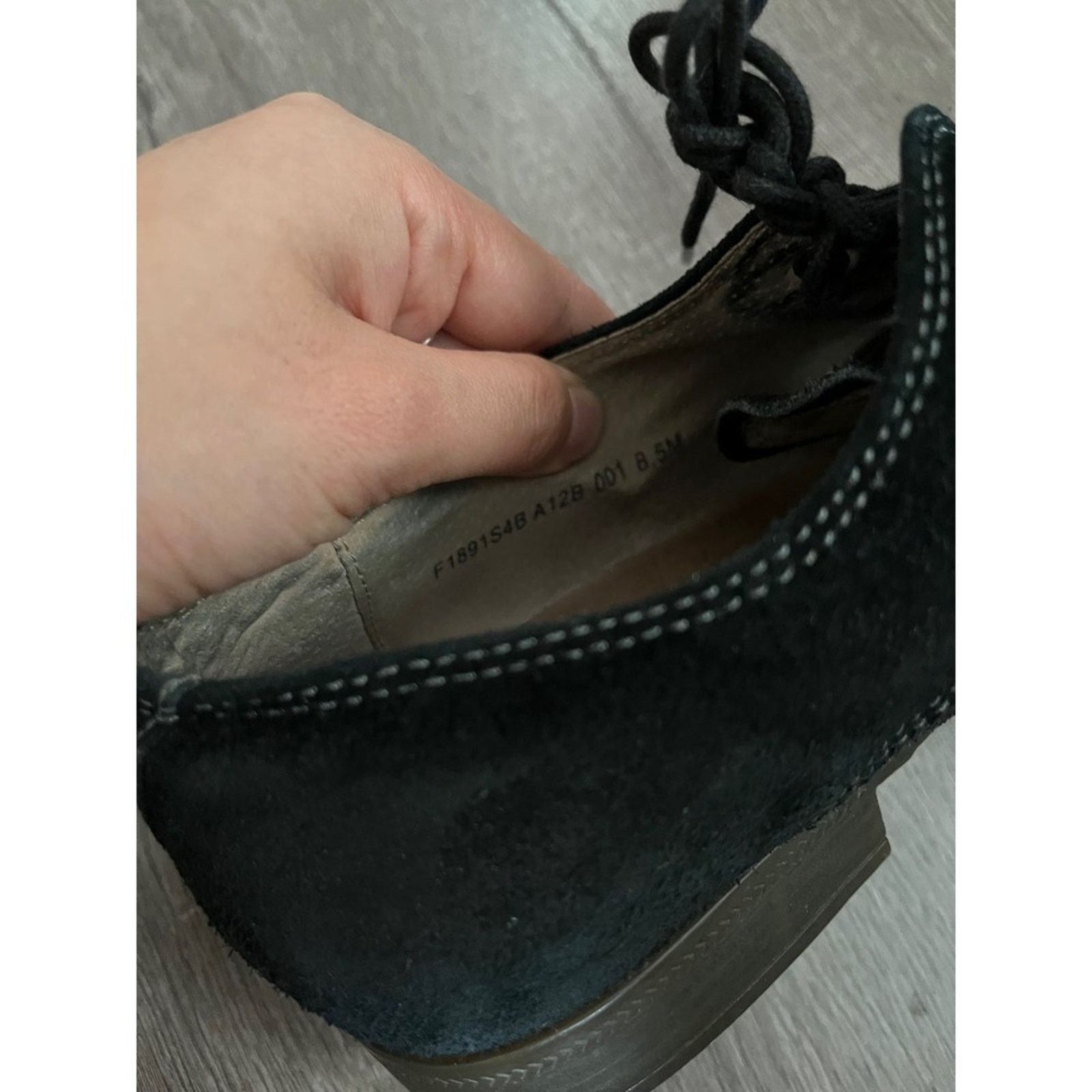 John Varvatos john varvatos star usa suede derby shoes for men Size US 8 / EU 41 - 4 Thumbnail