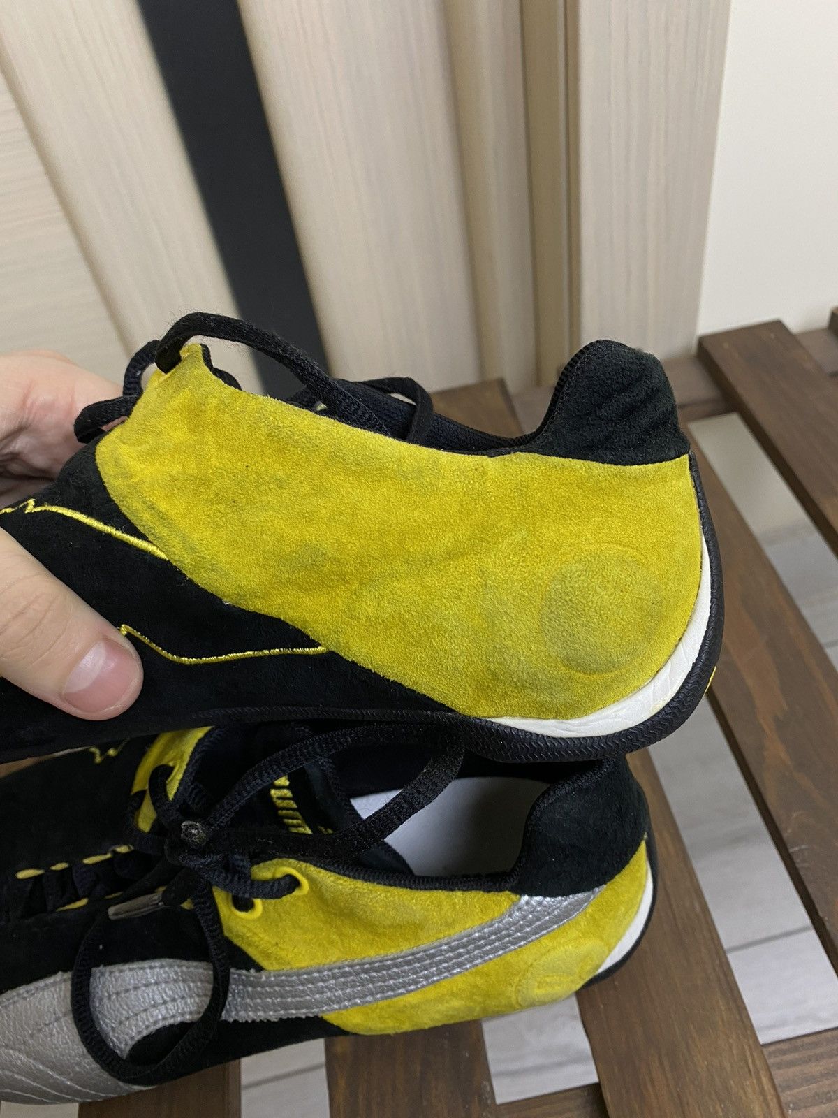 Puma Vintage Puma speed cat black yellow shoes size 39(25 cm) Size US 9 / IT 39 - 23 Thumbnail