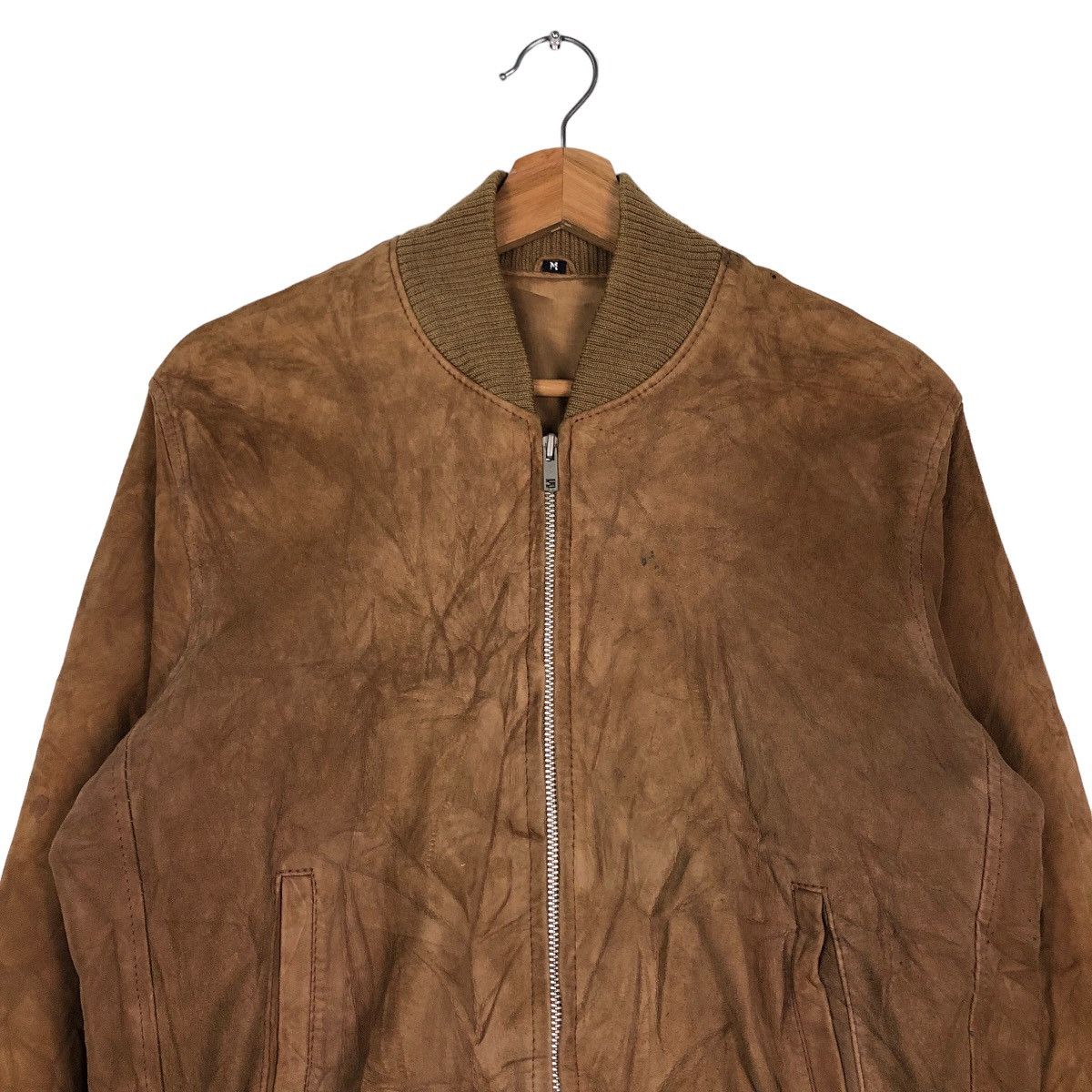 Japanese Brand 🔥Vintage Bomber Jacket Suede Inspire Issey Miyake Size US M / EU 48-50 / 2 - 3 Thumbnail