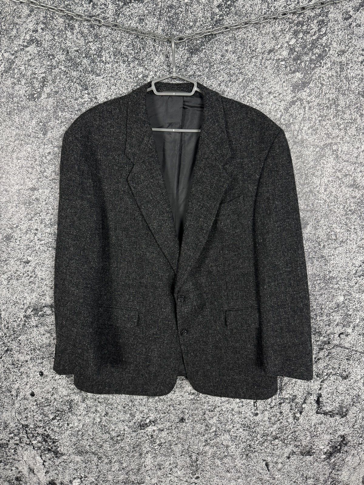 Harris Tweed Harris Tweed Greation Gross Tailored For Wool Blazer Size 27 Size 46S - 1 Thumbnail