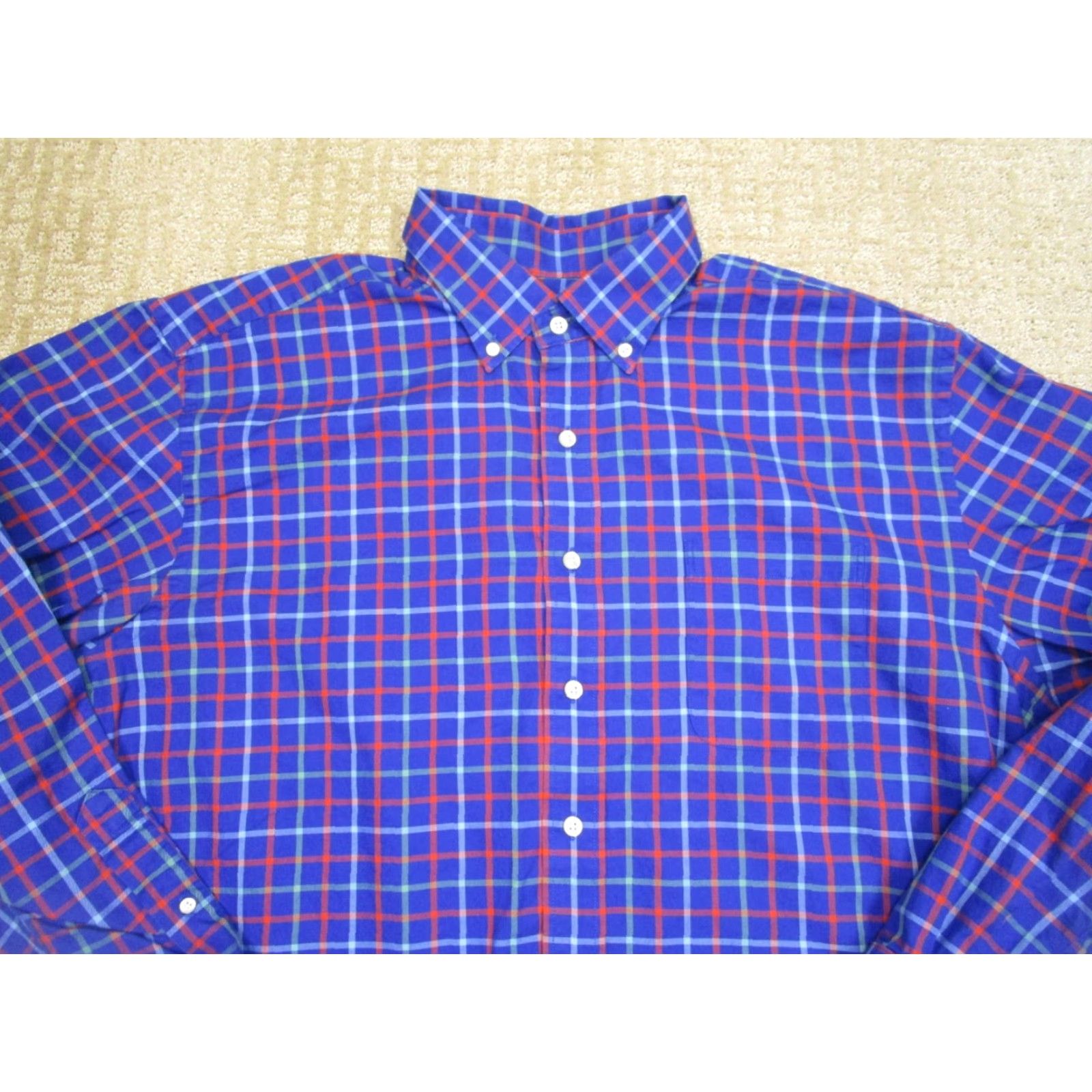Vineyard Vines VINEYARD VINEs SHIRT Men XL Blue Tattersall Check Twill Long Sleeve Button-Up Size US XL / EU 56 / 4 - 2 Thumbnail