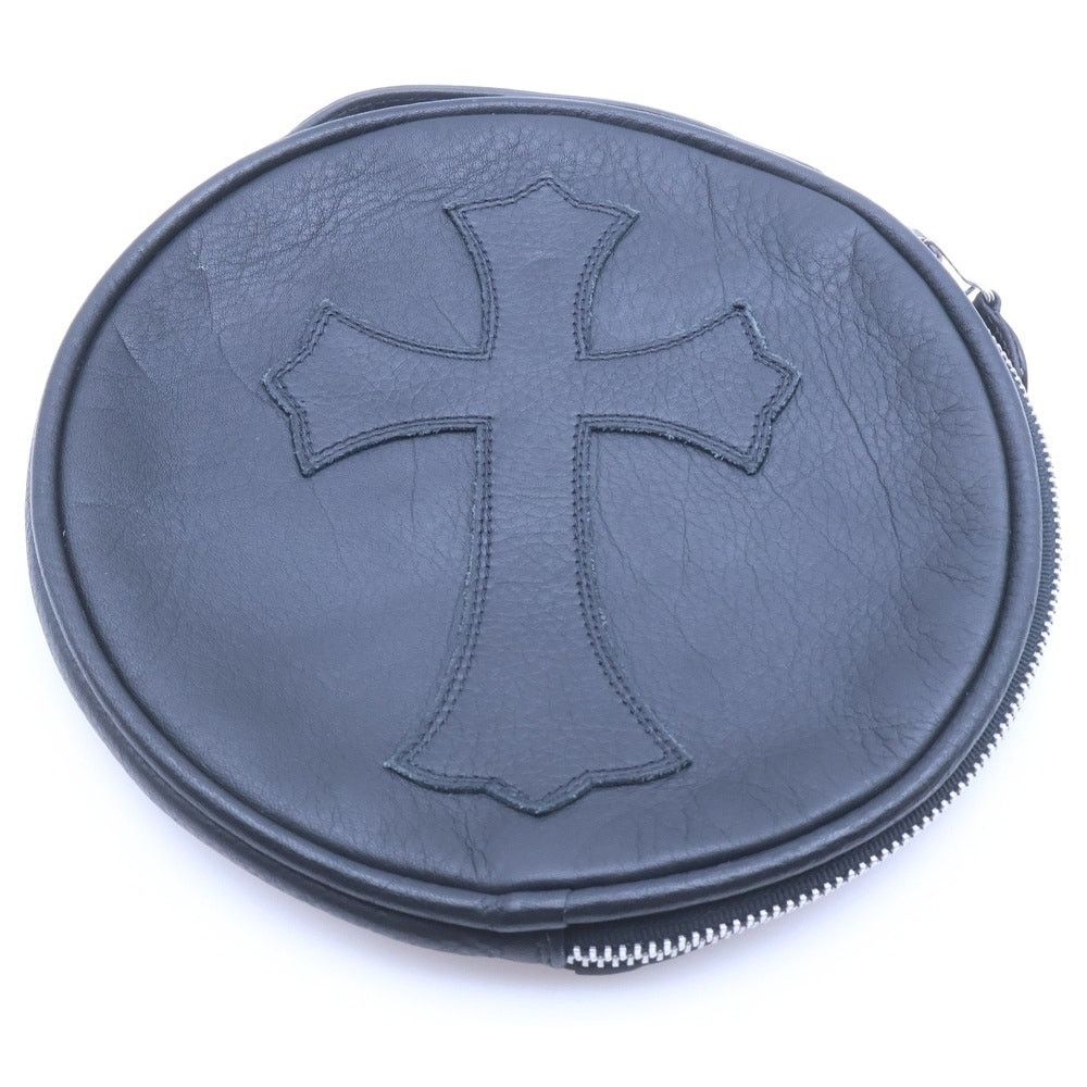 Chrome Hearts CHROME HEARTS Black Leather Handbag with Patch Size ONE SIZE - 1 Thumbnail