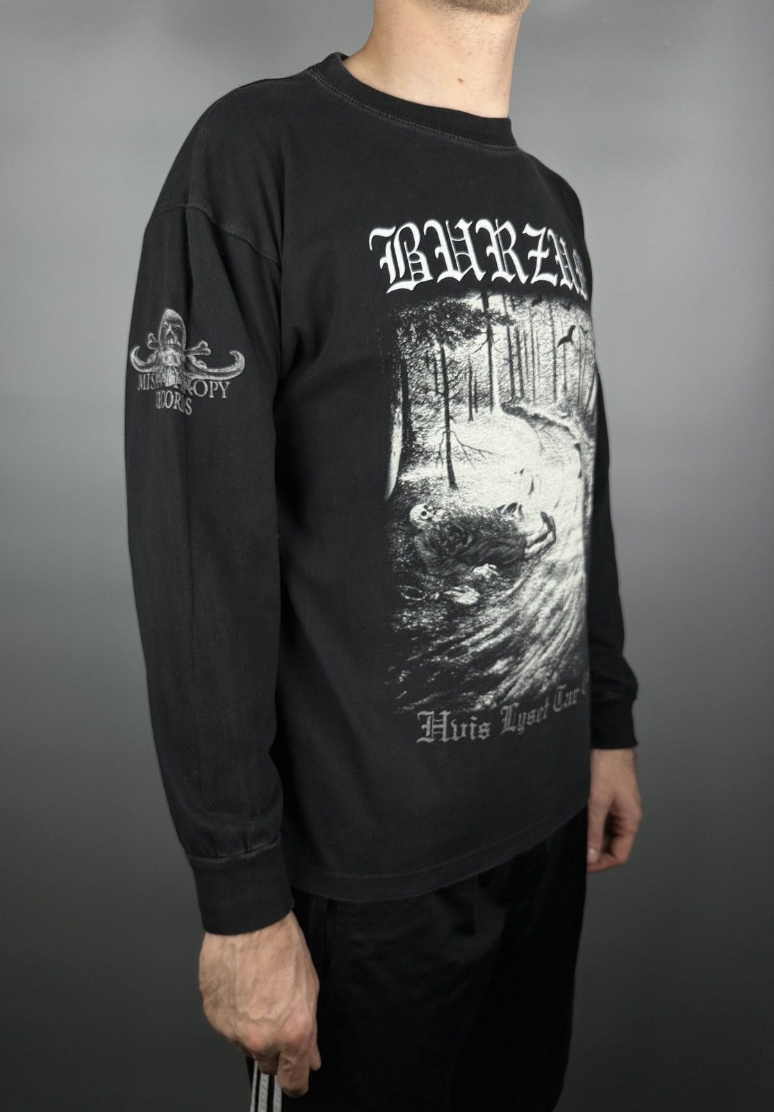 Band Tees Vintage Burzum Hvis Lyset Tar Oss Long Sleeve T Shirt Aske Size US M / EU 48-50 / 2 - 17 Thumbnail
