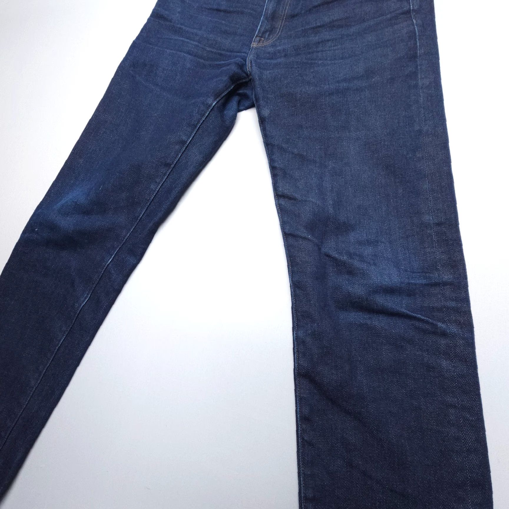 Vintage SMN The Finn Tapered Slim Selvedge Jeans Mens 31 Denim Blue Dark Wash USA Made Cotton Blend Slim 5-Pocket Denim Jeans Mens Size US 31 - 6 Thumbnail