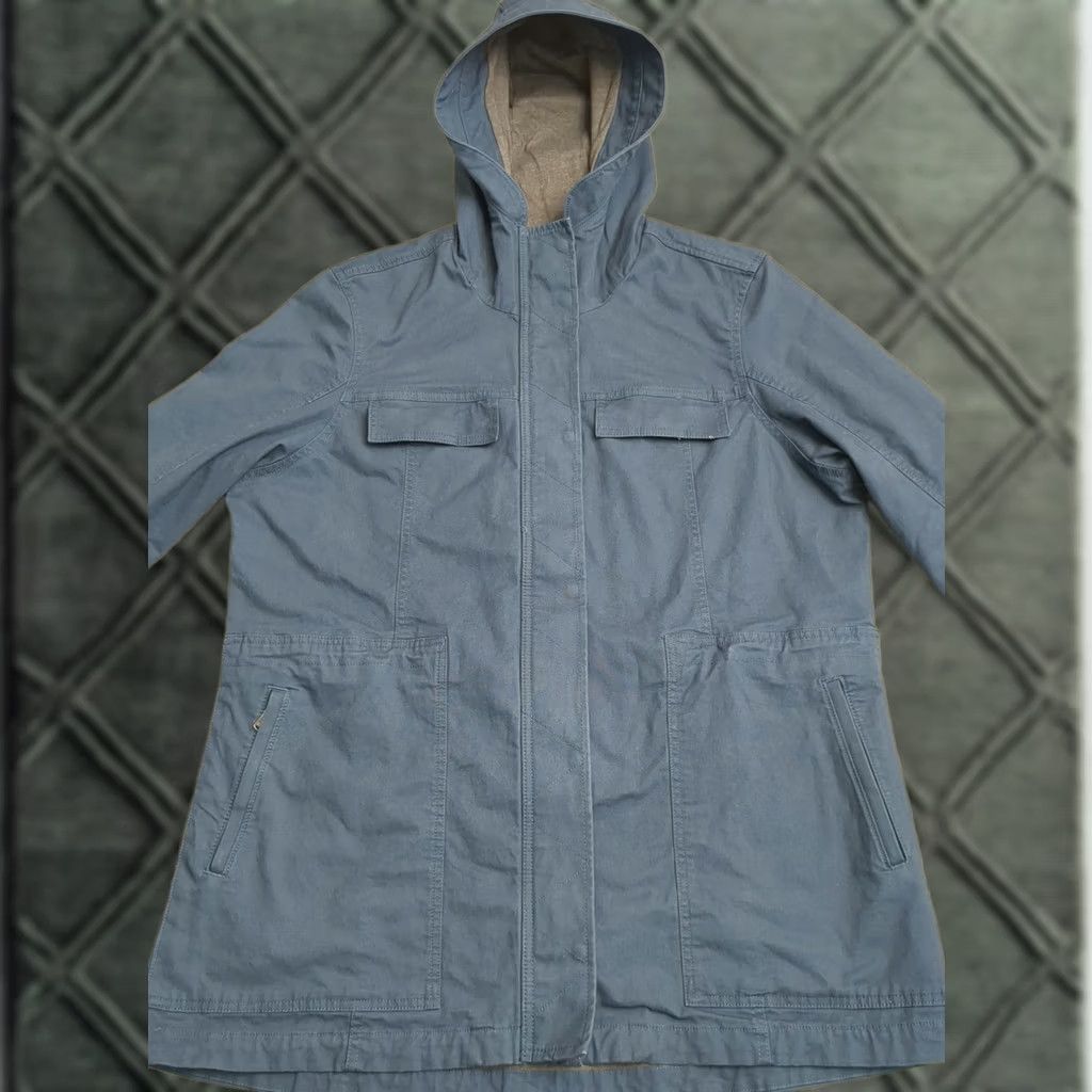 Prana prAna Hooded Jacket Parka Coat Full Zip Button Blue Women's XL Size XL / US 12-14 / IT 48-50 - 1 Thumbnail