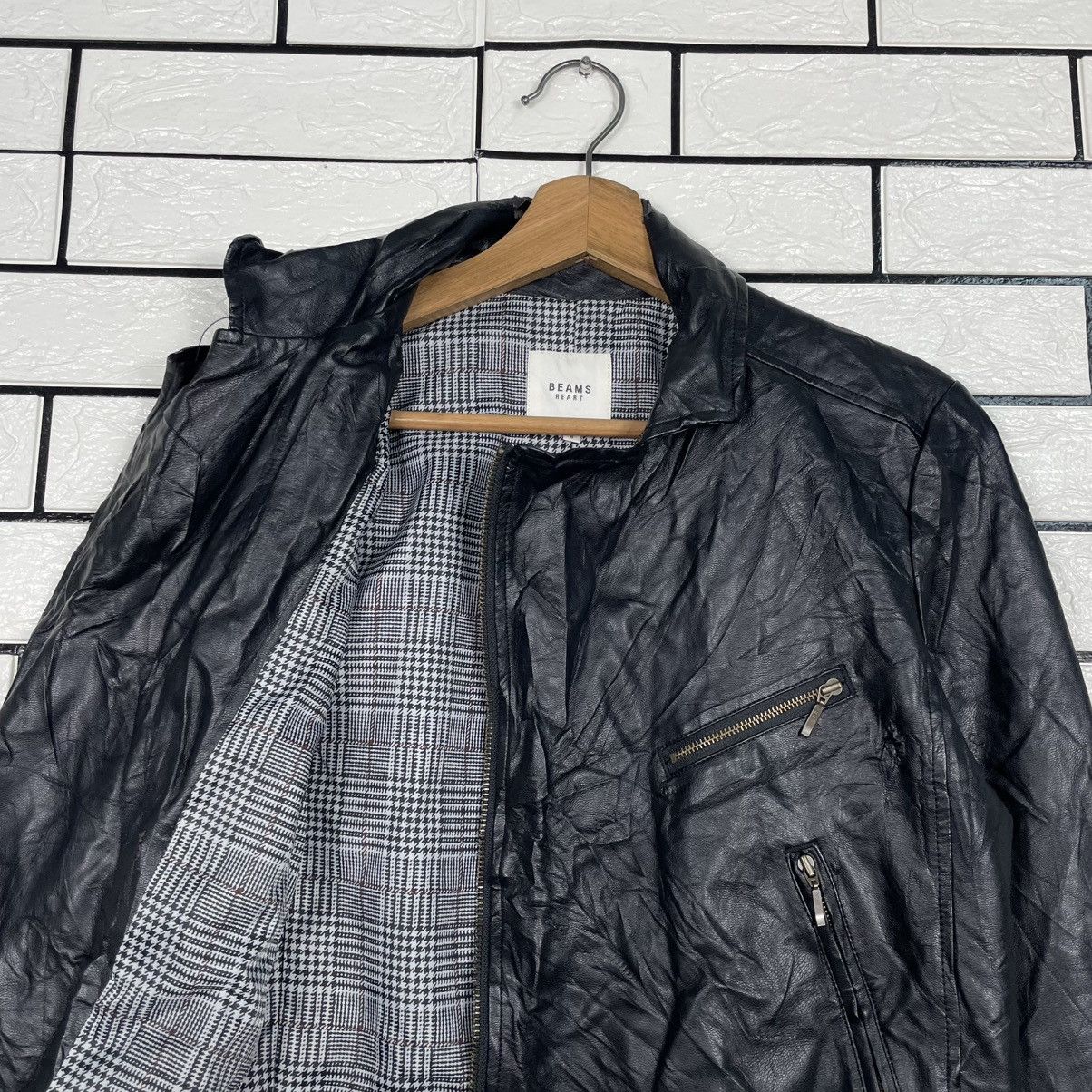 Beams Japan Beams Heart Motorcycle Riding Women Leather Jacket Size S / US 4 / IT 40 - 10 Thumbnail