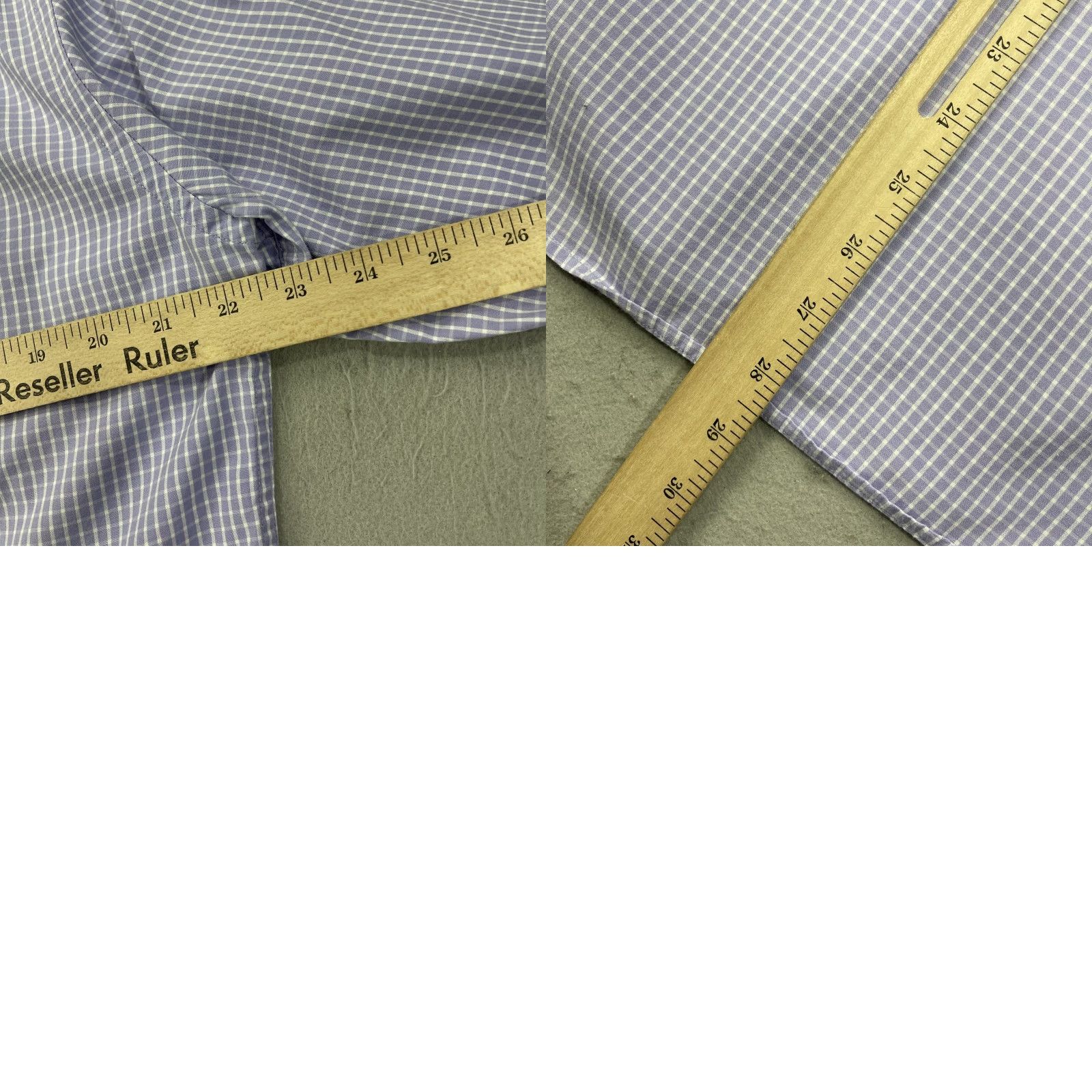UNTUCKit UNTUCKit Shirt Mens L Purple White Check 100% Cotton Casual Office Work Prep Size US L / EU 52-54 / 3 - 8 Thumbnail