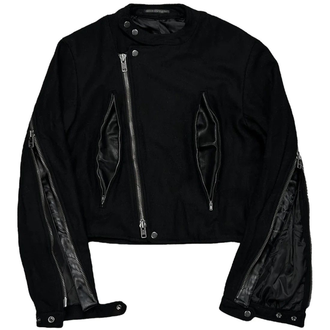 Yohji Yamamoto Yohji Yamamoto Pour Homme Back Zip Wool Bomber Jacket - AW14 Size US S / EU 44-46 / 1 - 8 Thumbnail