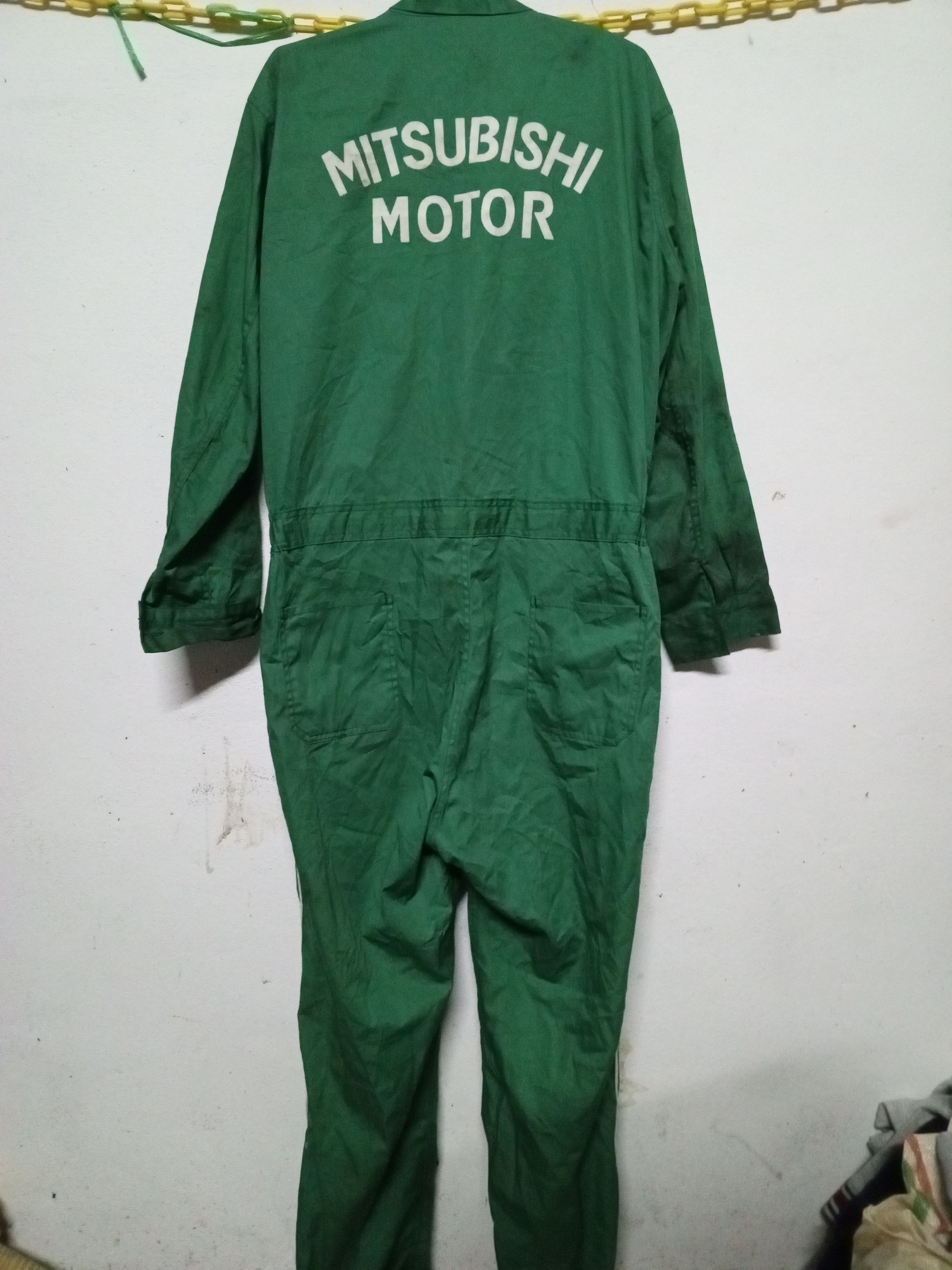 Japanese Brand 90s Mitsubishi motor overall green Size US 38 / EU 54 - 1 Thumbnail