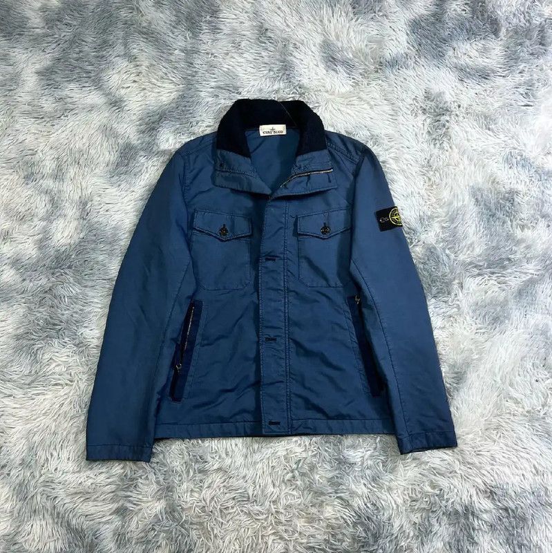 Stone Island Stone Island Blue Cotton Men's Jacket 0089 Size US L / EU 52-54 / 3 - 1 Thumbnail
