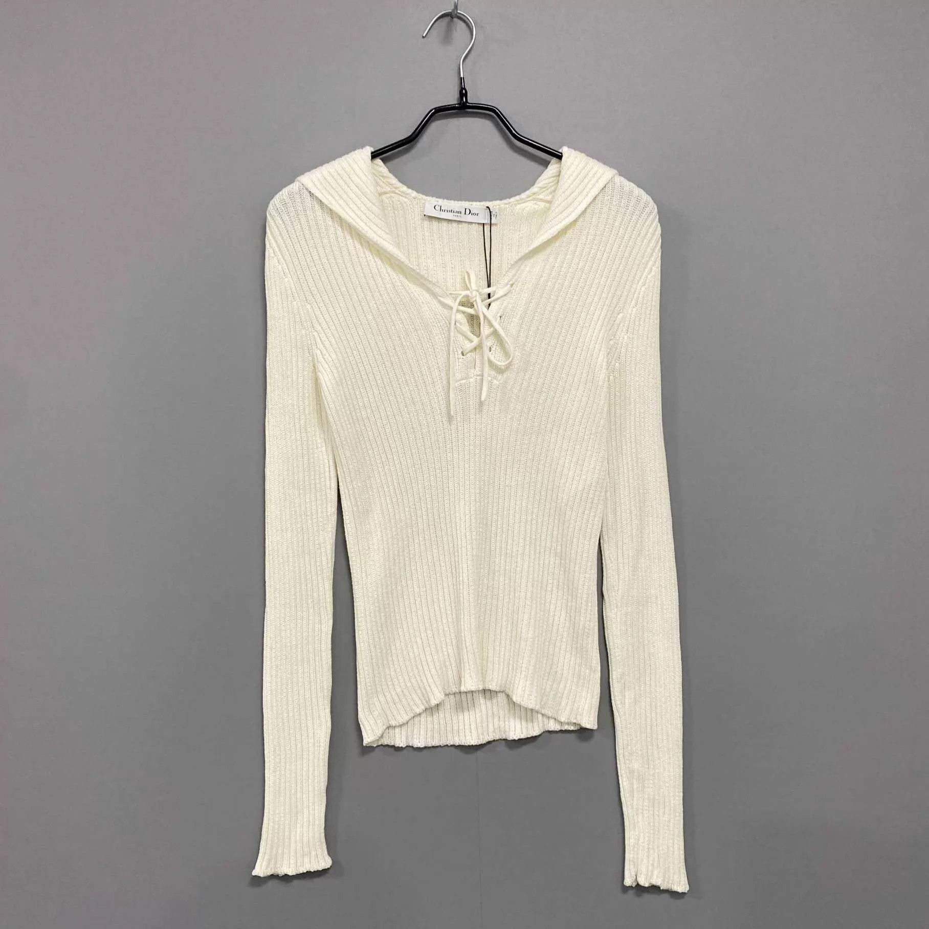Dior Dior Women's New Navy Collar Logo Knit Sweater 36 Size XS / US 0-2 / IT 36-38 - 1 Thumbnail